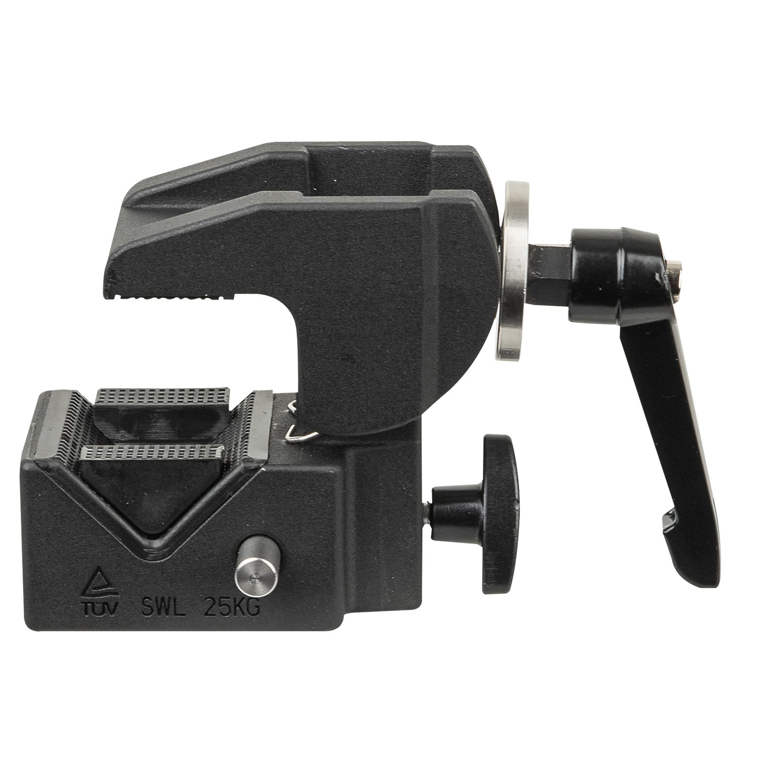Morsetto Multigrip 10-55 mm SWL 25 kg - Alluminio Nero - Showgear 75132