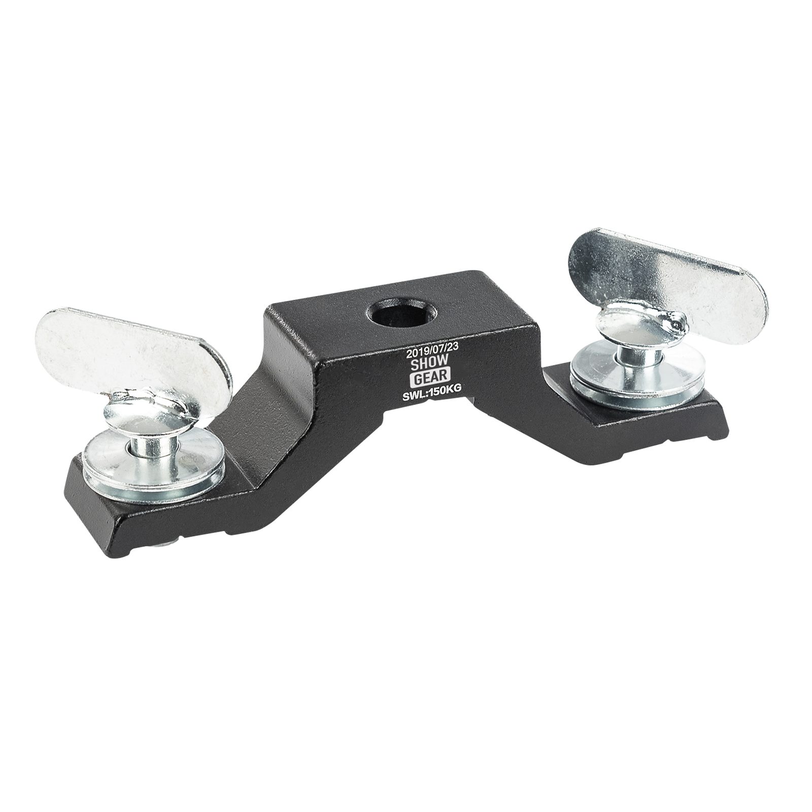 Staffa Quicklock 106 mm per Sunstrip LED, Pixel Bar 16 Q6 e Edison Series - Alluminio Nero - Showgear 75150