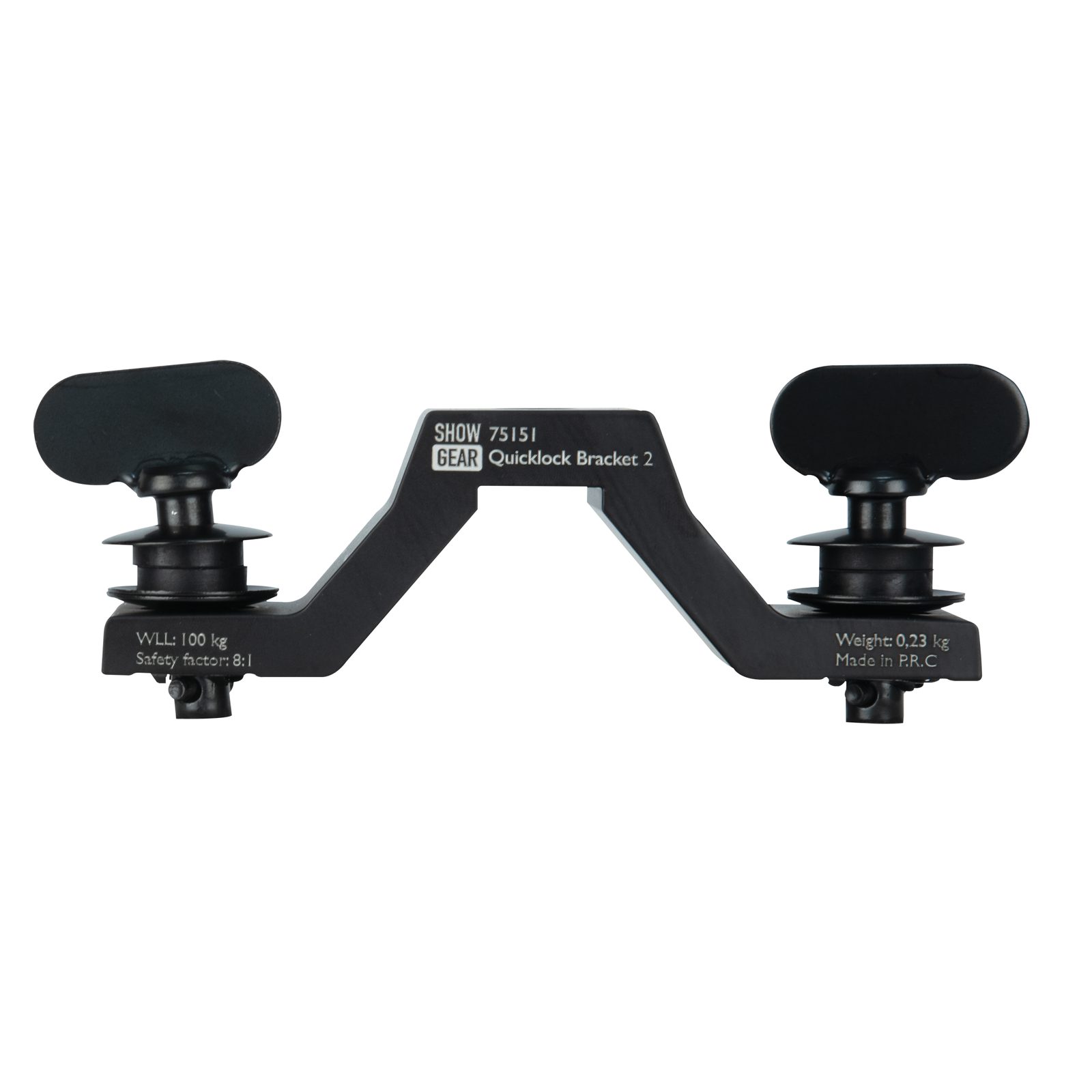 QuickLock Bracket 2 107 mm centro-centro - Alluminio/Acciaio Nero - Showgear 75151