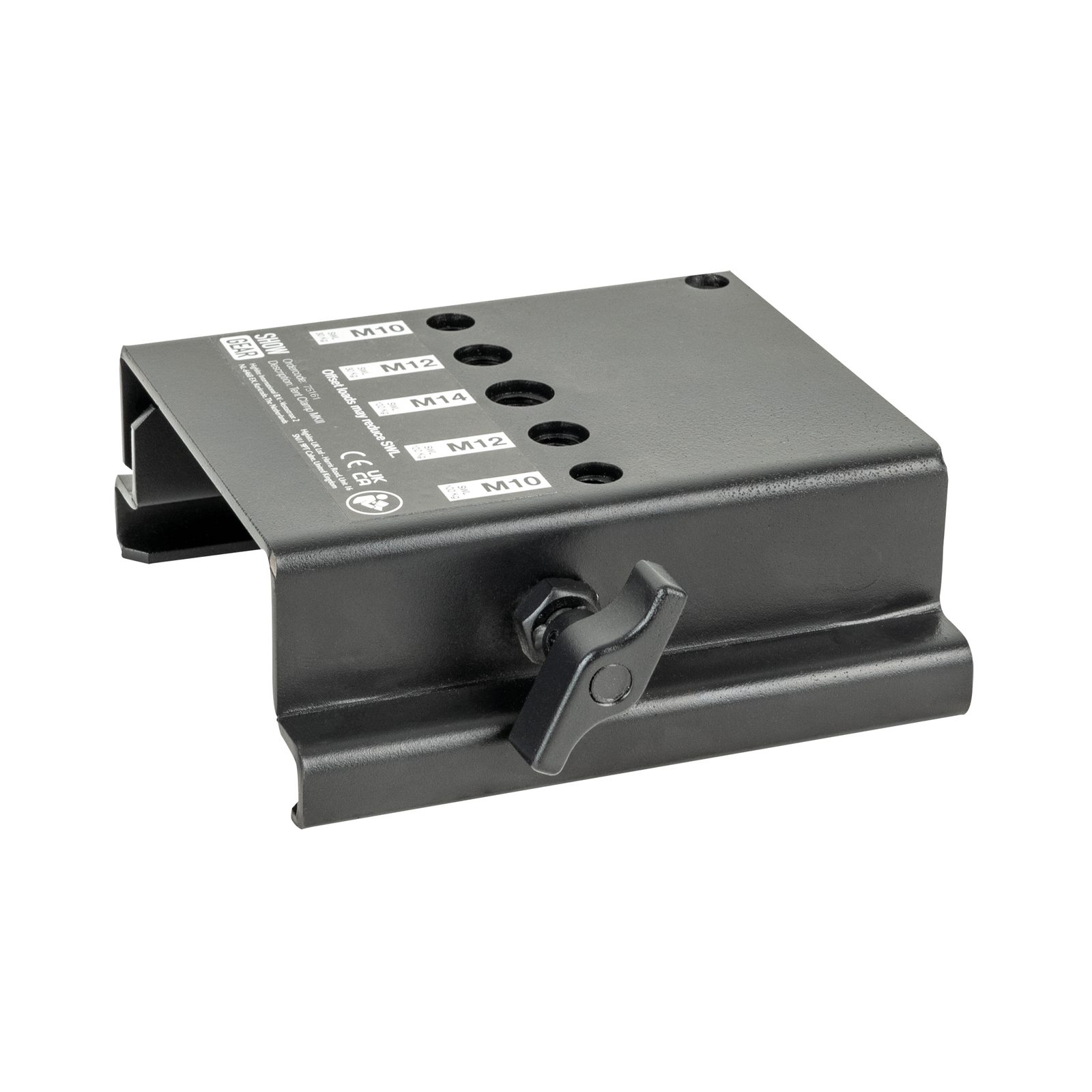 Morsetto per tenda 100 kg M10/M12/M14 nero - Showgear 75161
