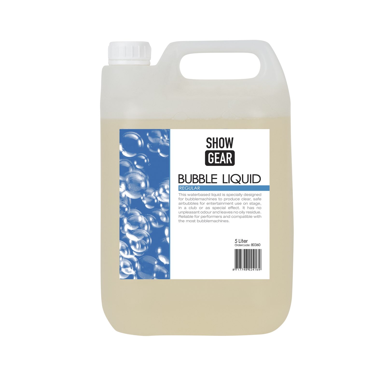 Liquido per bolle 5 litri pronto all'uso - Showgear 80360