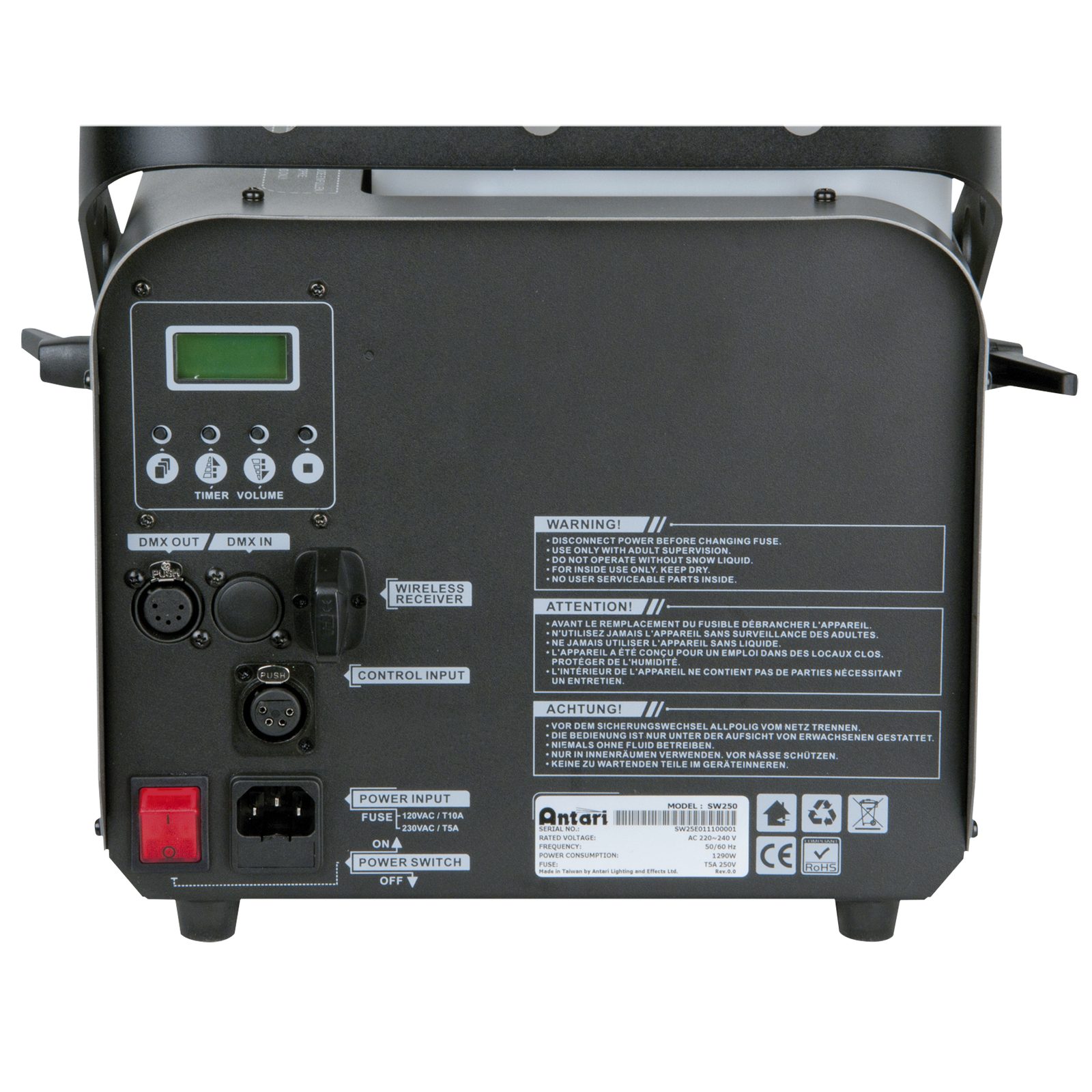 Macchina per neve SW-250 1290 W - Antari 80372