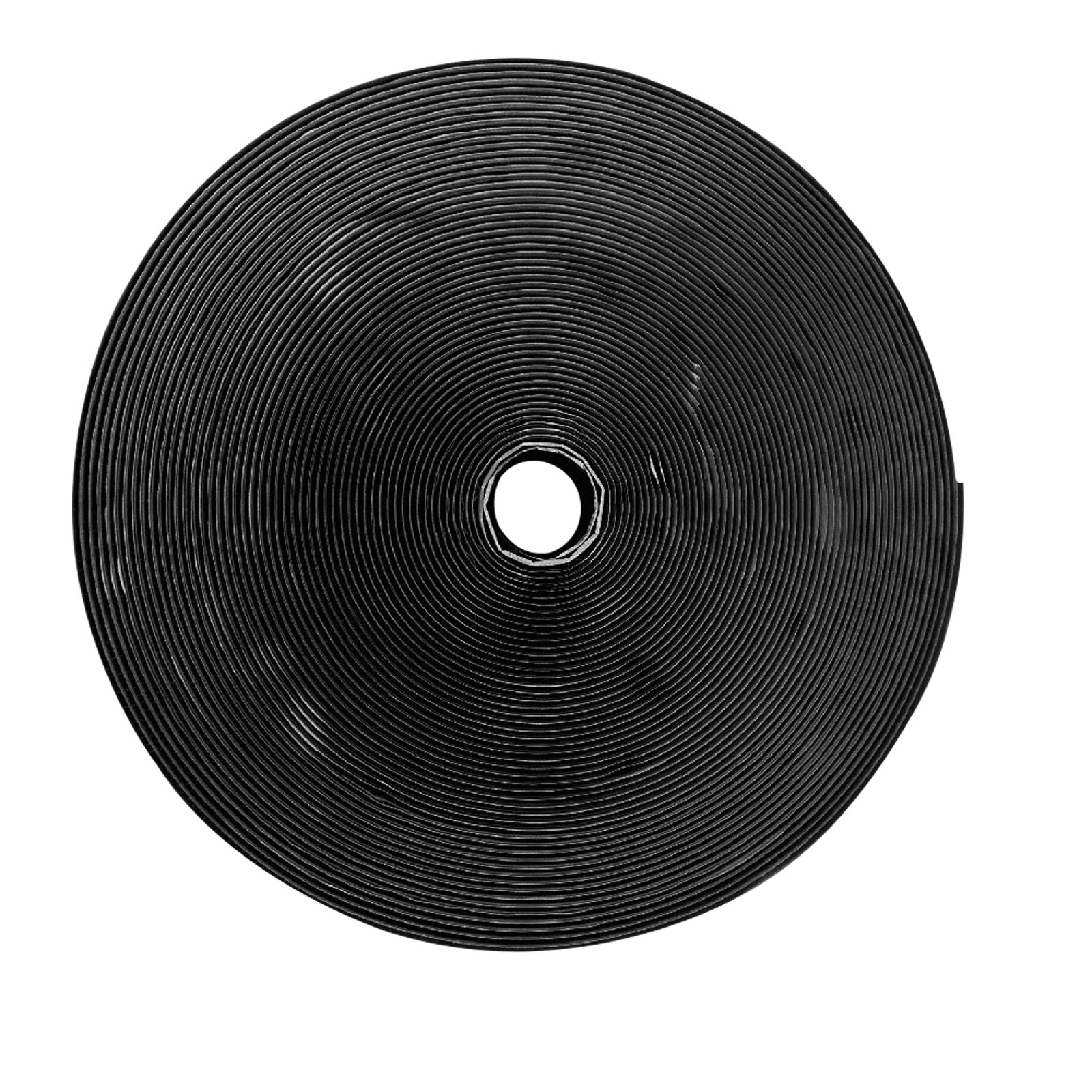 Nastro hook and loop lato gancio autoadesivo 20mm x 25m nero - SHOWGEAR 89101