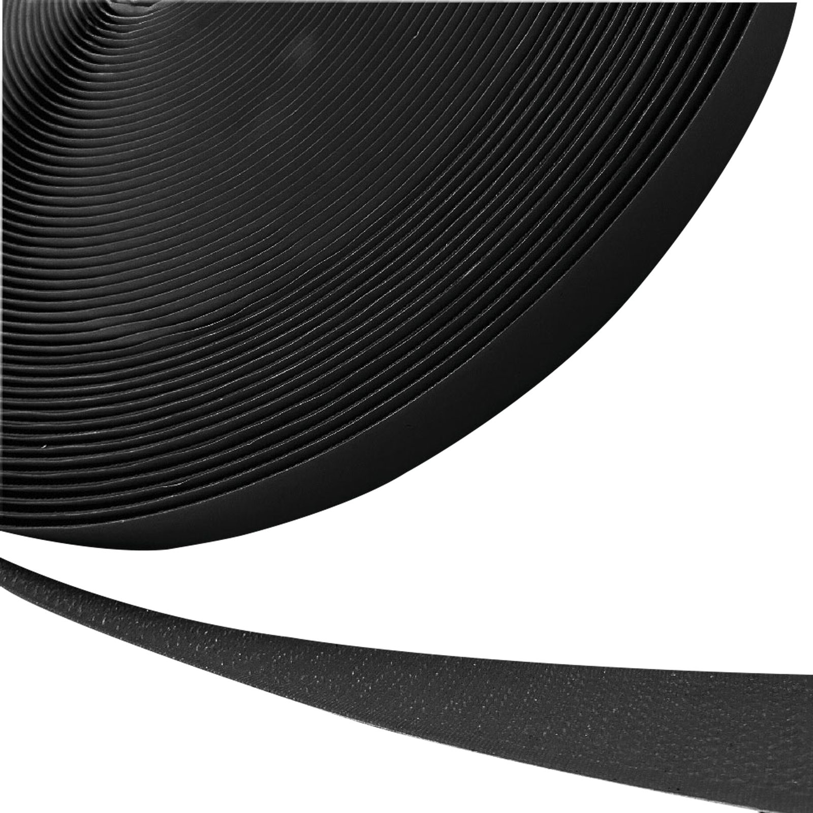 Nastro hook and loop lato gancio autoadesivo 20mm x 25m nero - SHOWGEAR 89101
