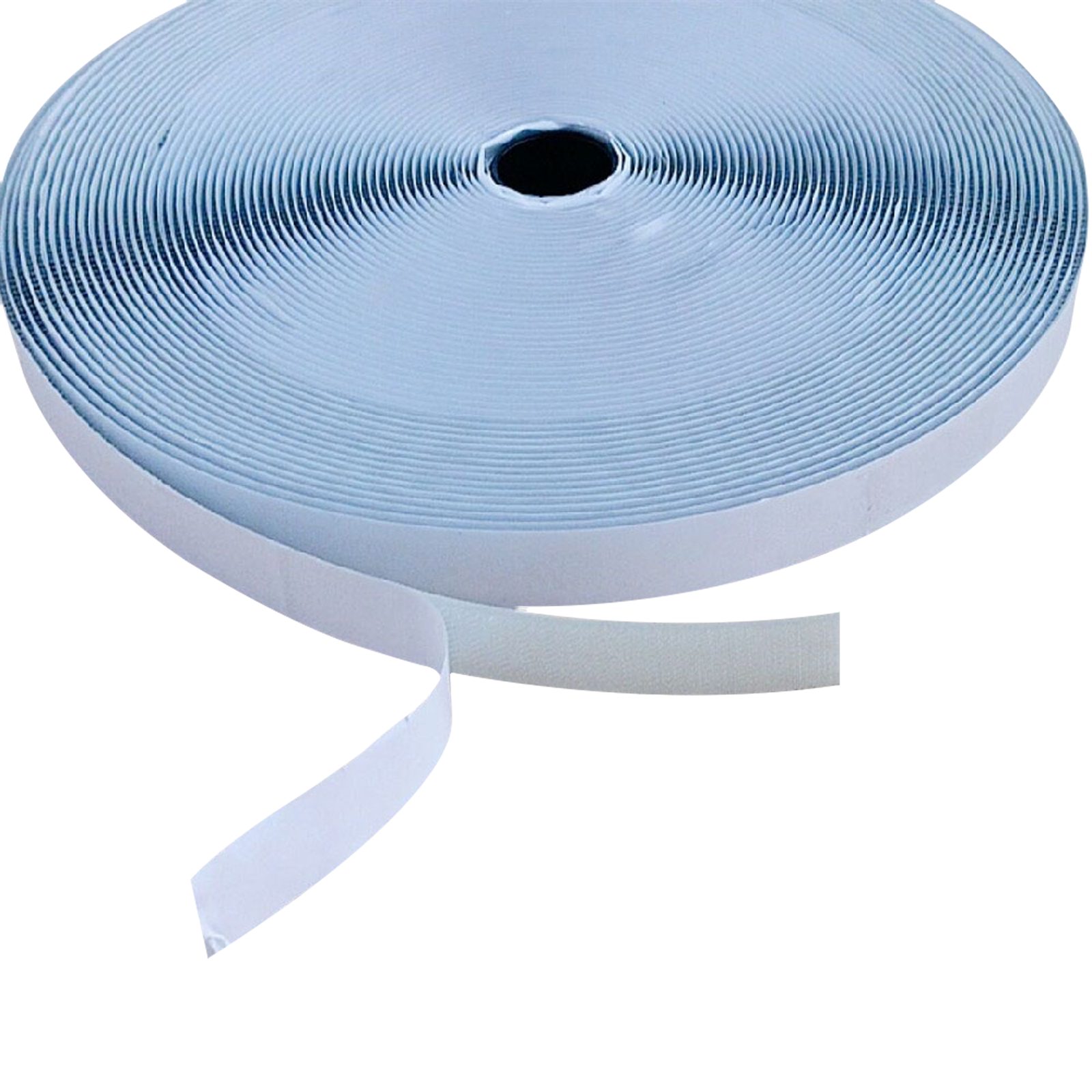 Nastro hook and loop lato gancio autoadesivo 20mm x 25m grigio - SHOWGEAR 89103