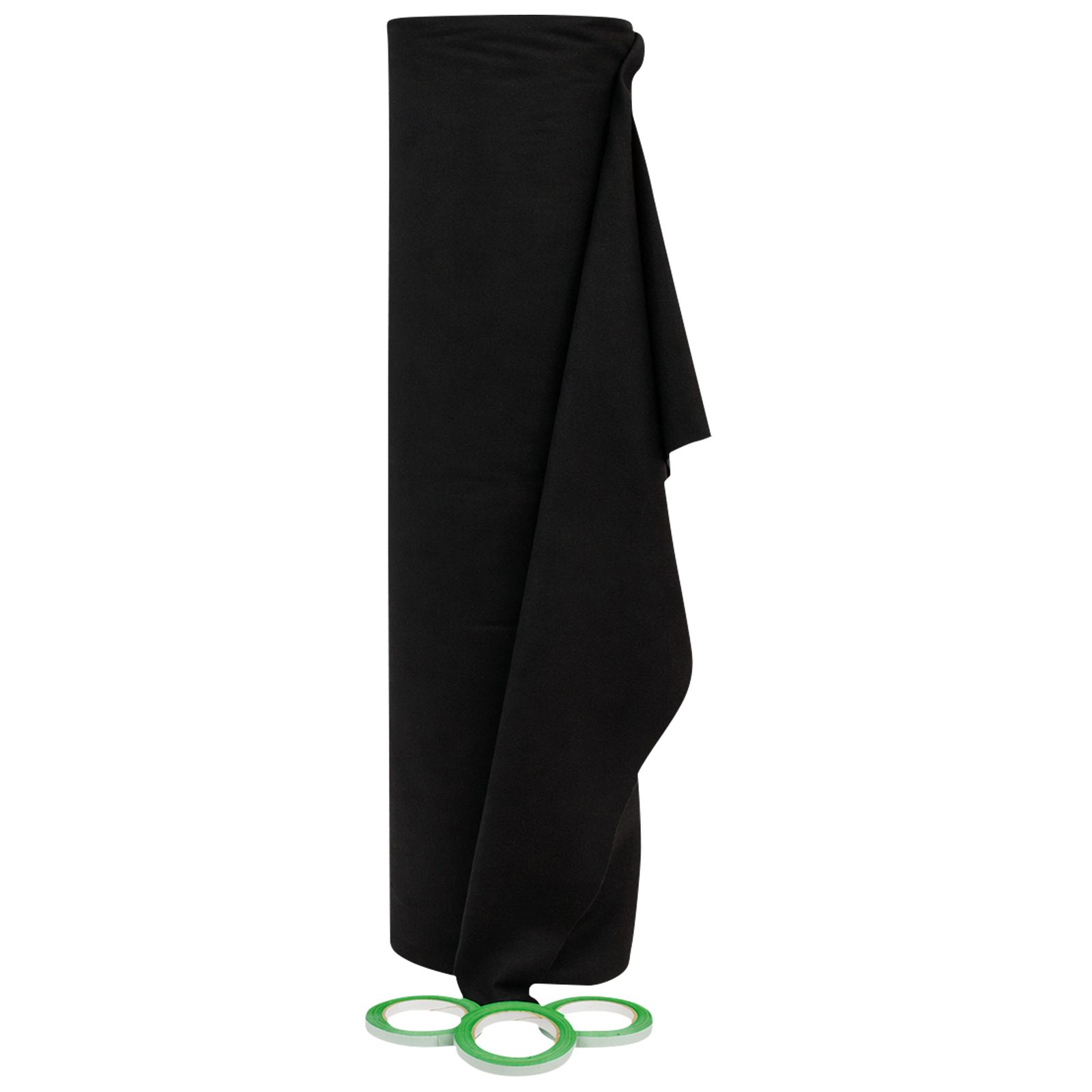 Deko Molton 160g/m² Nero rotolo 30x1m - Showgear 89259