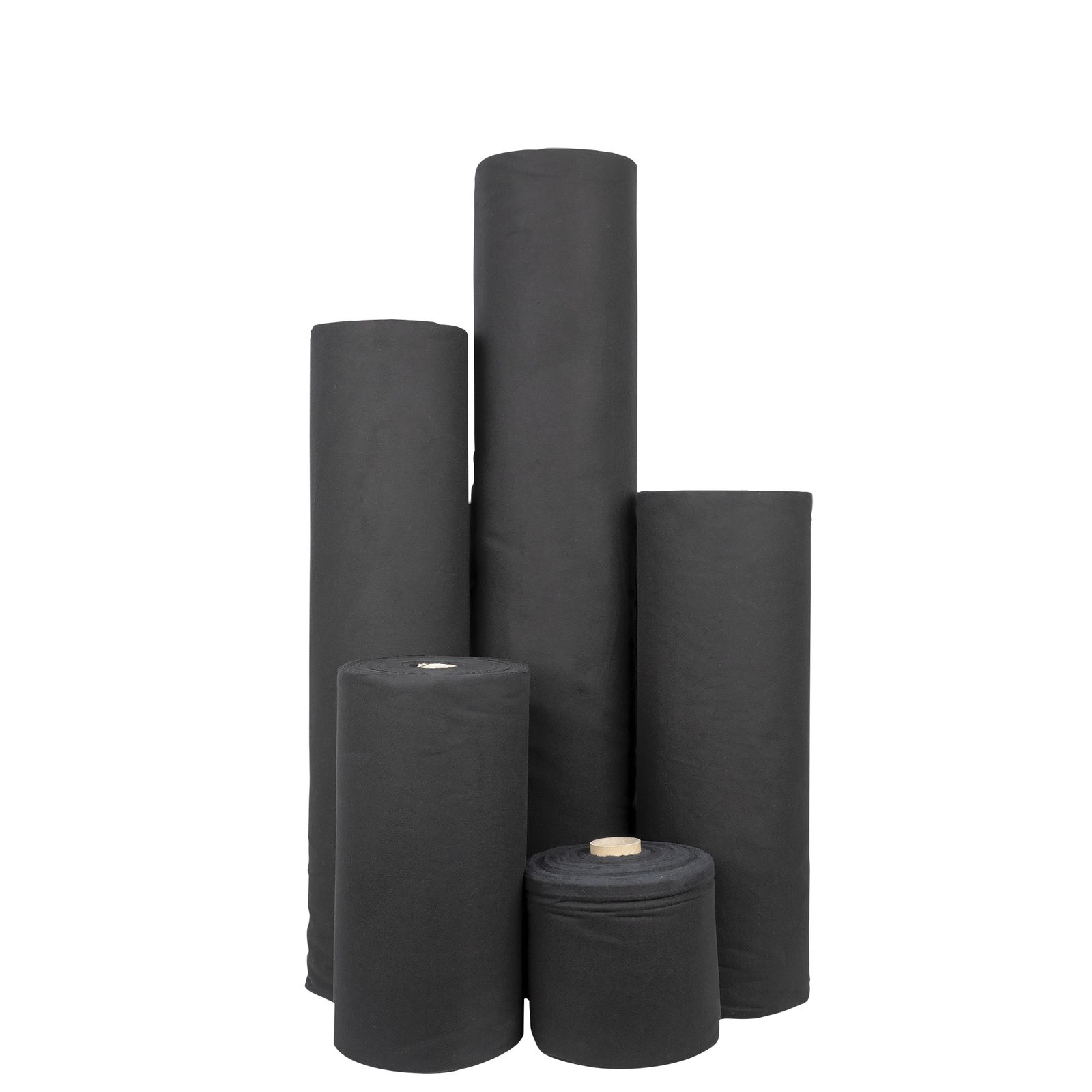 Rotolo molton nero 0,6x60m 160g/m² - Showgear 89262