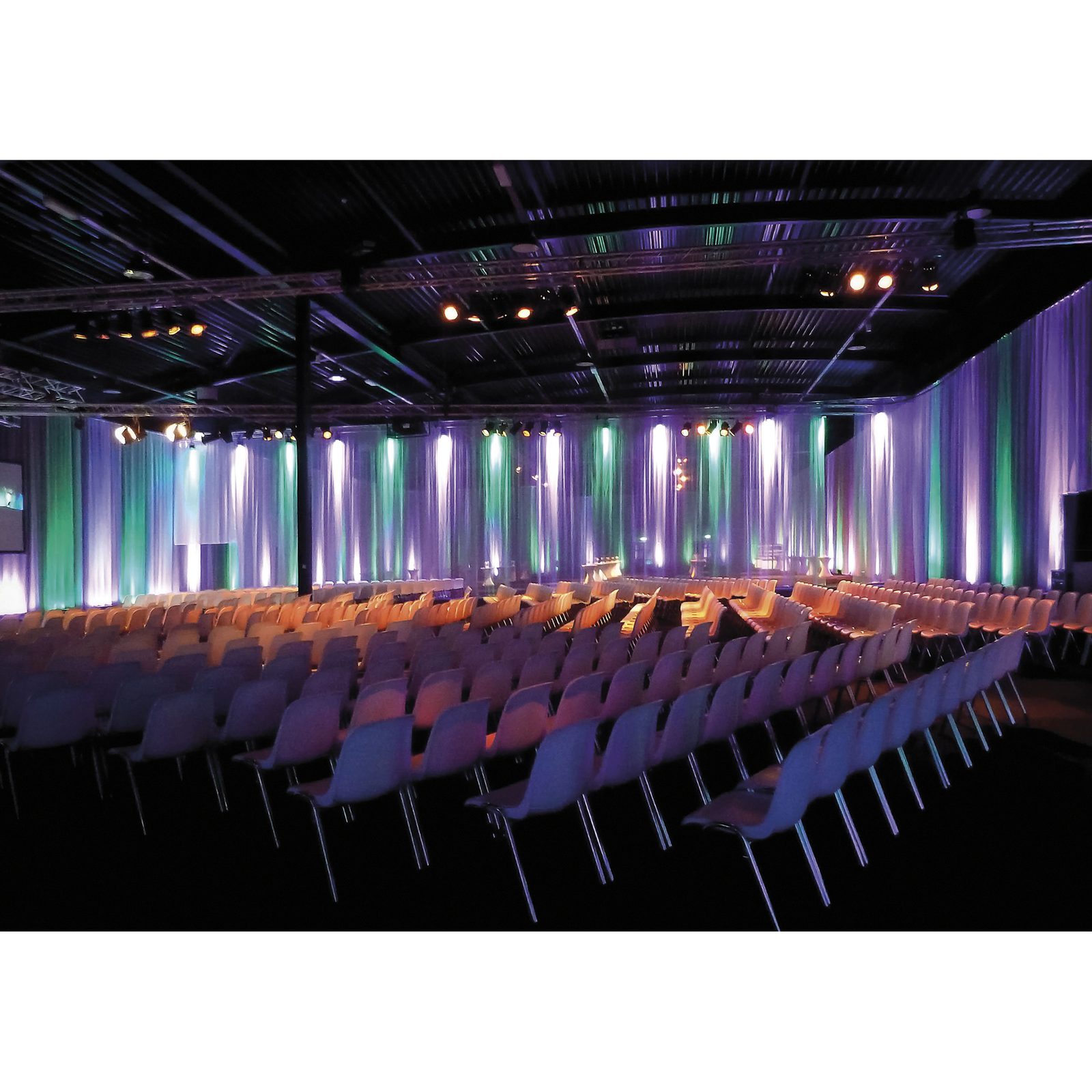 Tenda voile nera 3x3m 55g/m² unpleated - Showgear 89460