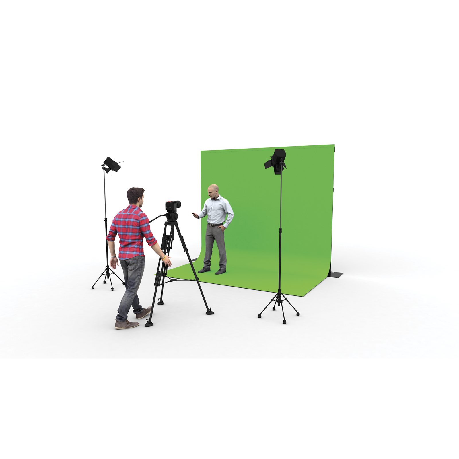 Tenda chromakey Pipes & Drapes Molton 300 g/m² - Wentex 89481