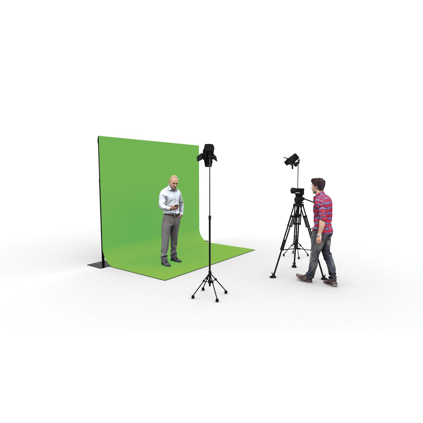Tenda chromakey Pipes & Drapes Molton 300 g/m² - Wentex 89483