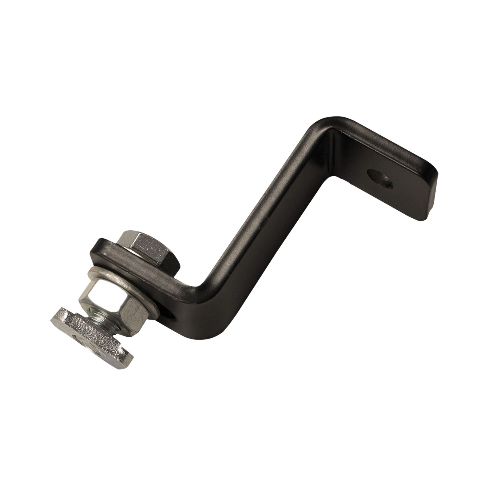 Staffa montaggio universale Eurotrack nera rivestita a polvere - WENTEX 89511