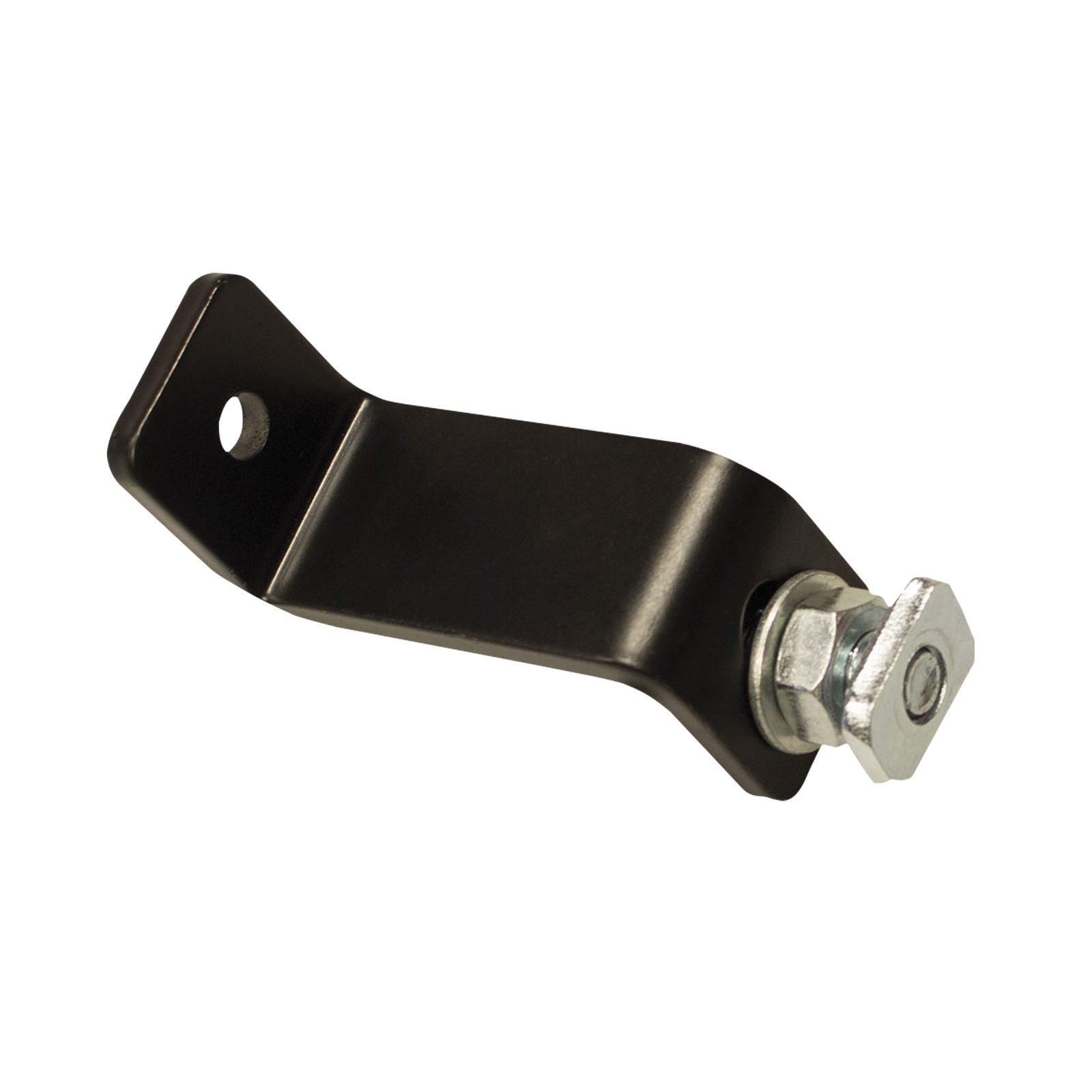 Staffa montaggio universale Eurotrack nera rivestita a polvere - WENTEX 89511