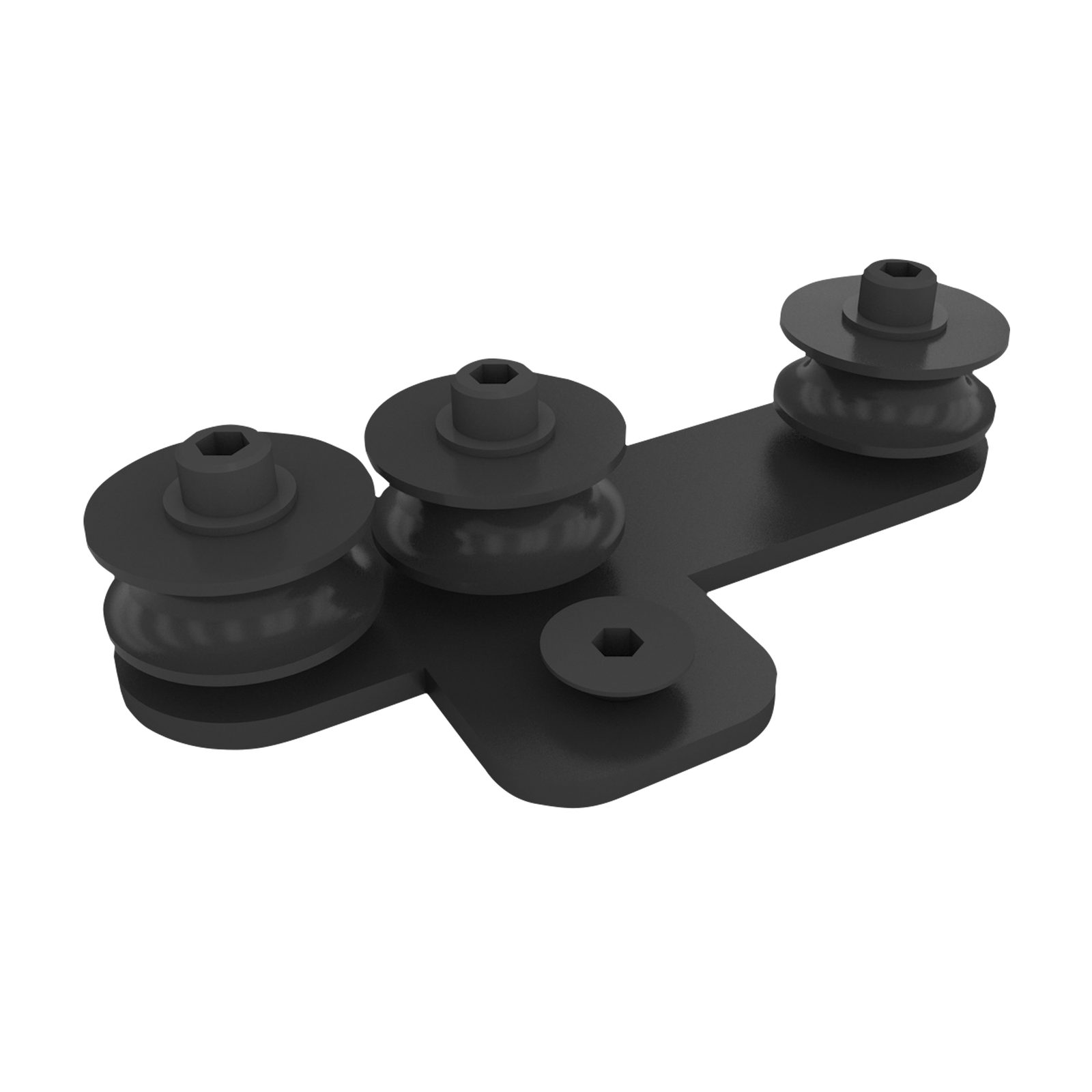 Rope Guide, Black, 29x70x125mm - Wentex 89519