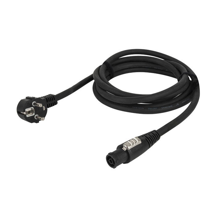 Cavo di alimentazione powerCON TRUE1 - Schuko ad angolo retto 3x2.5mm² 3m Nero - Neutrik 90377