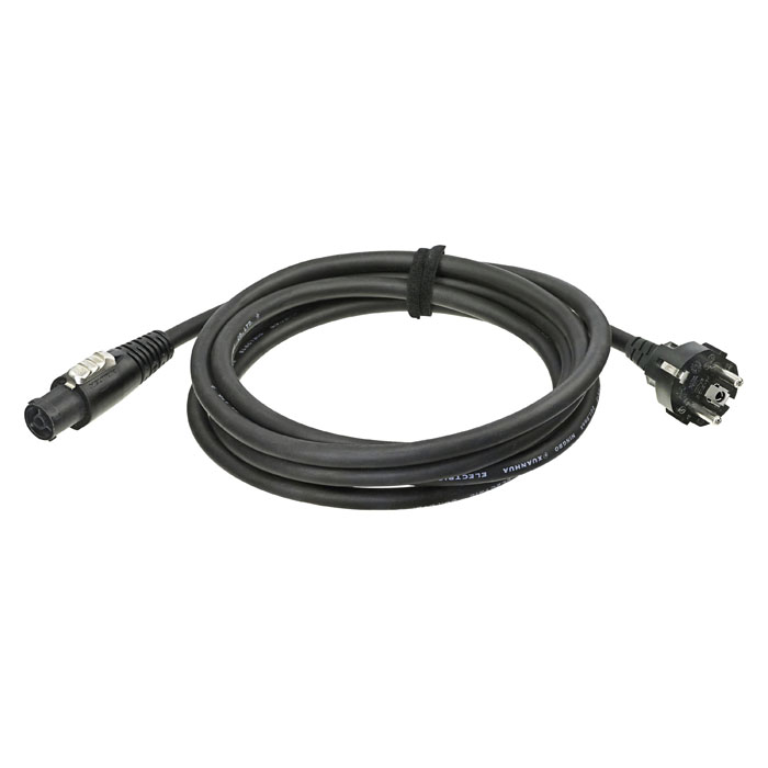 Cavo di alimentazione powerCON TRUE1 - Schuko dritta 3x2.5mm² 1.5m Nero - Neutrik 90378