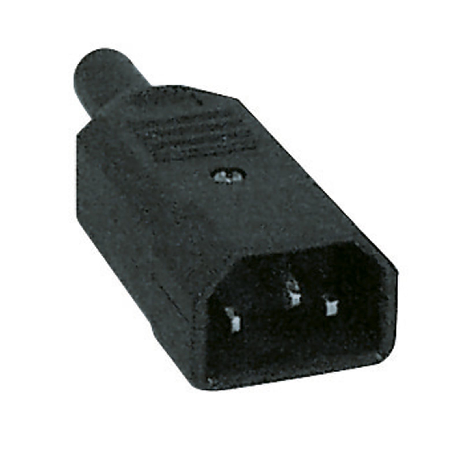 Connettore IEC maschio euro 10A 250V nero - Showgear 90434