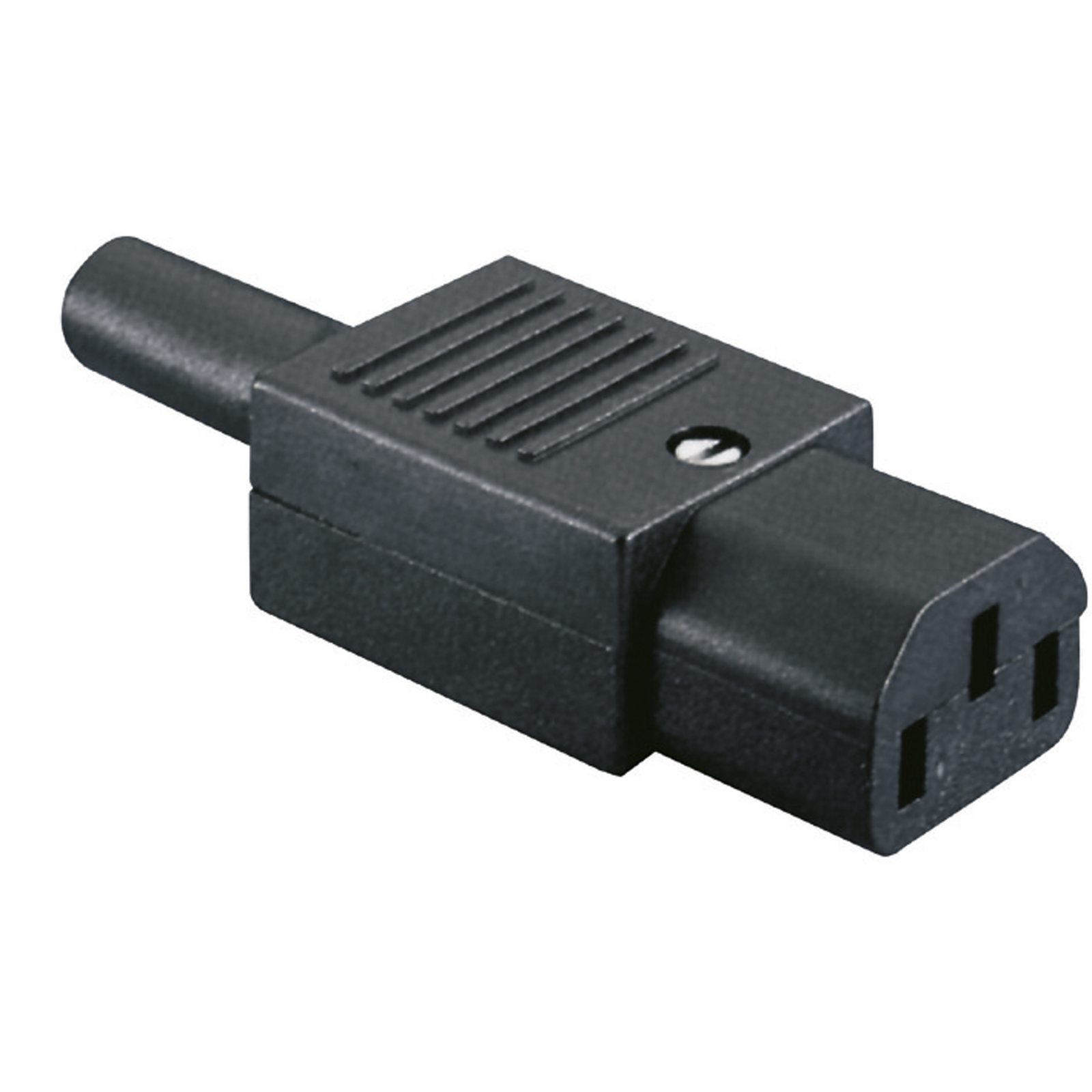 Connettore IEC femmina euro 10A 250V nero - Showgear 90435
