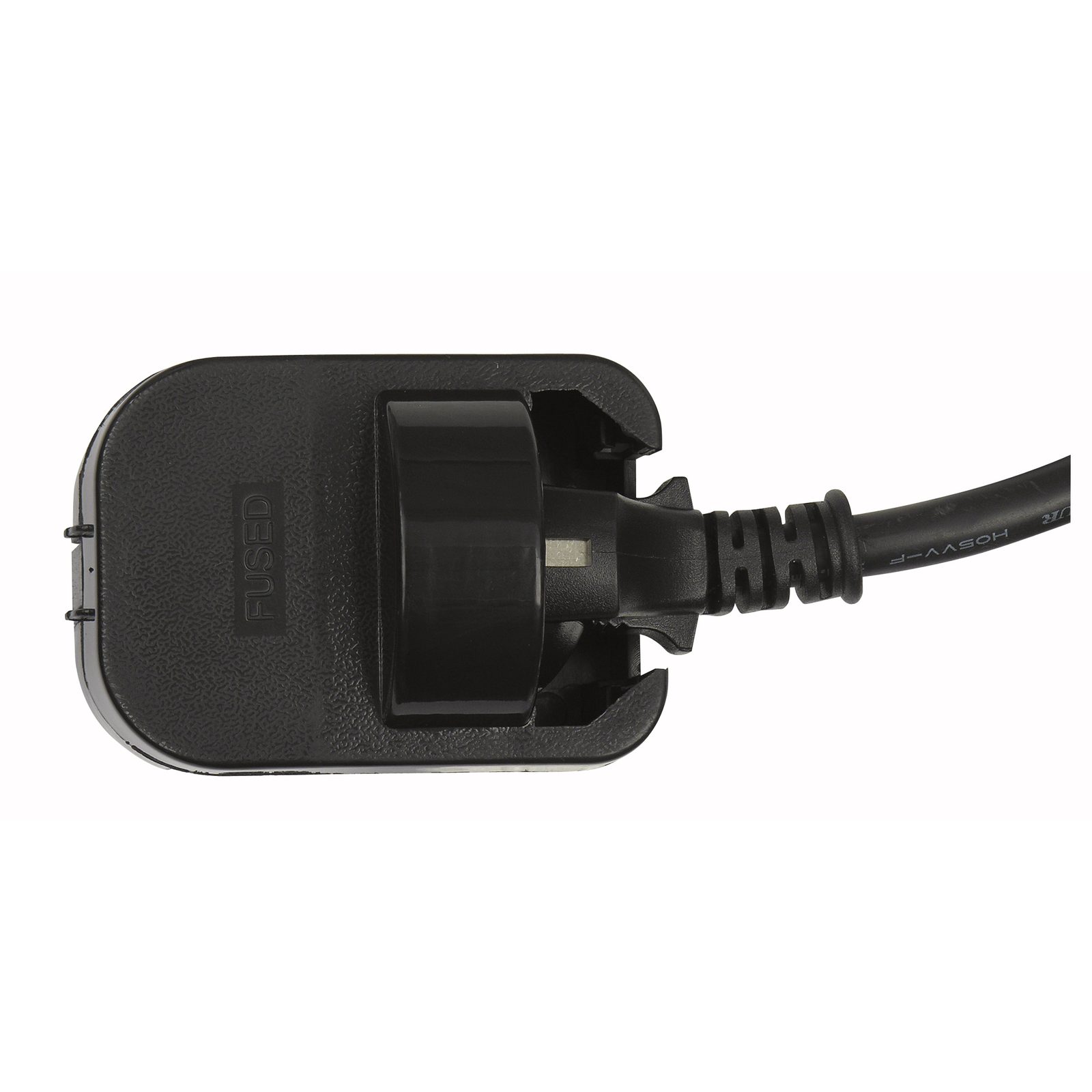 Europlug to UK Plug Adapter 230/240V 13A IP20 Black - DAP 90451