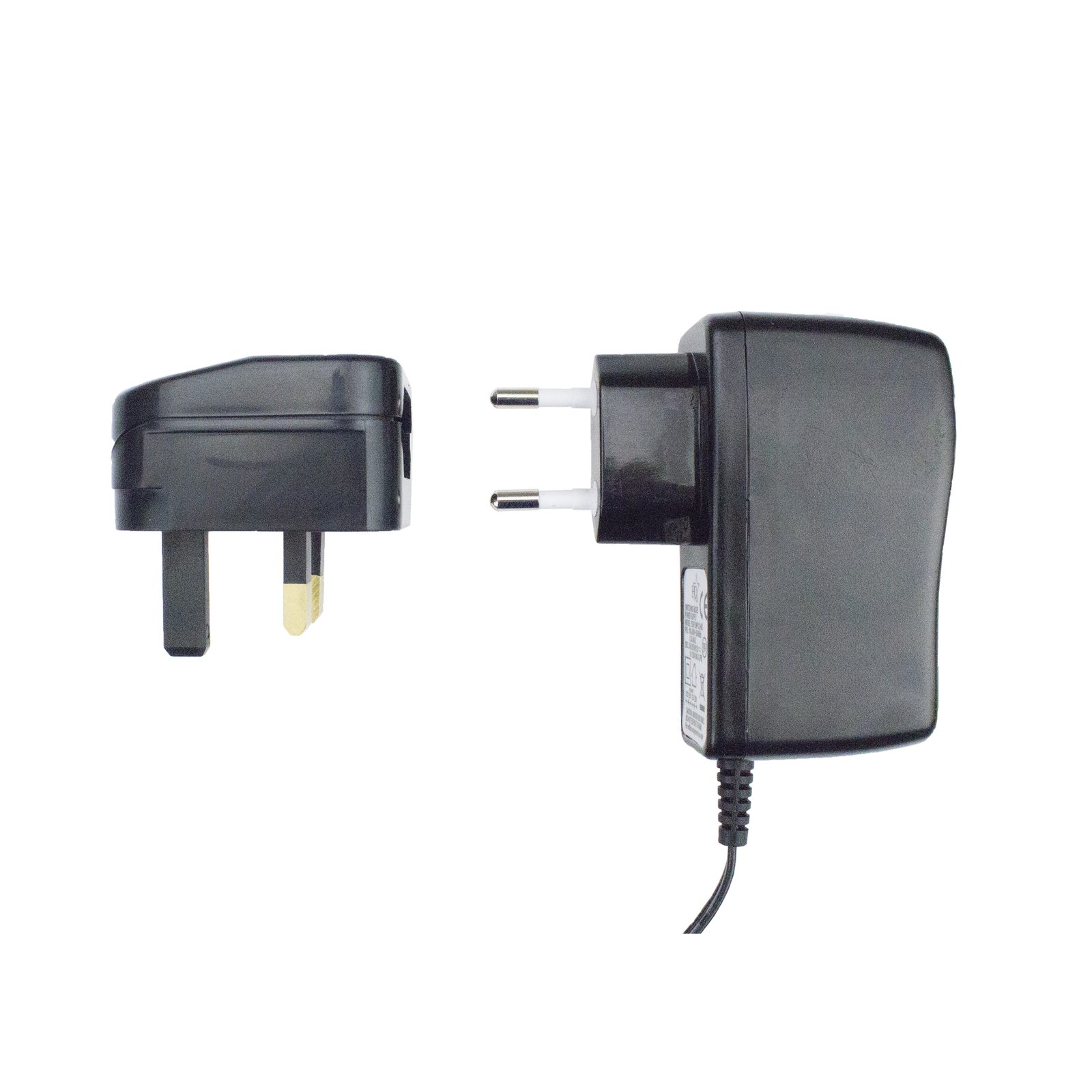 Europlug to UK Power Supply 240V 2.5A 50Hz IP20 Black - DAP 90452