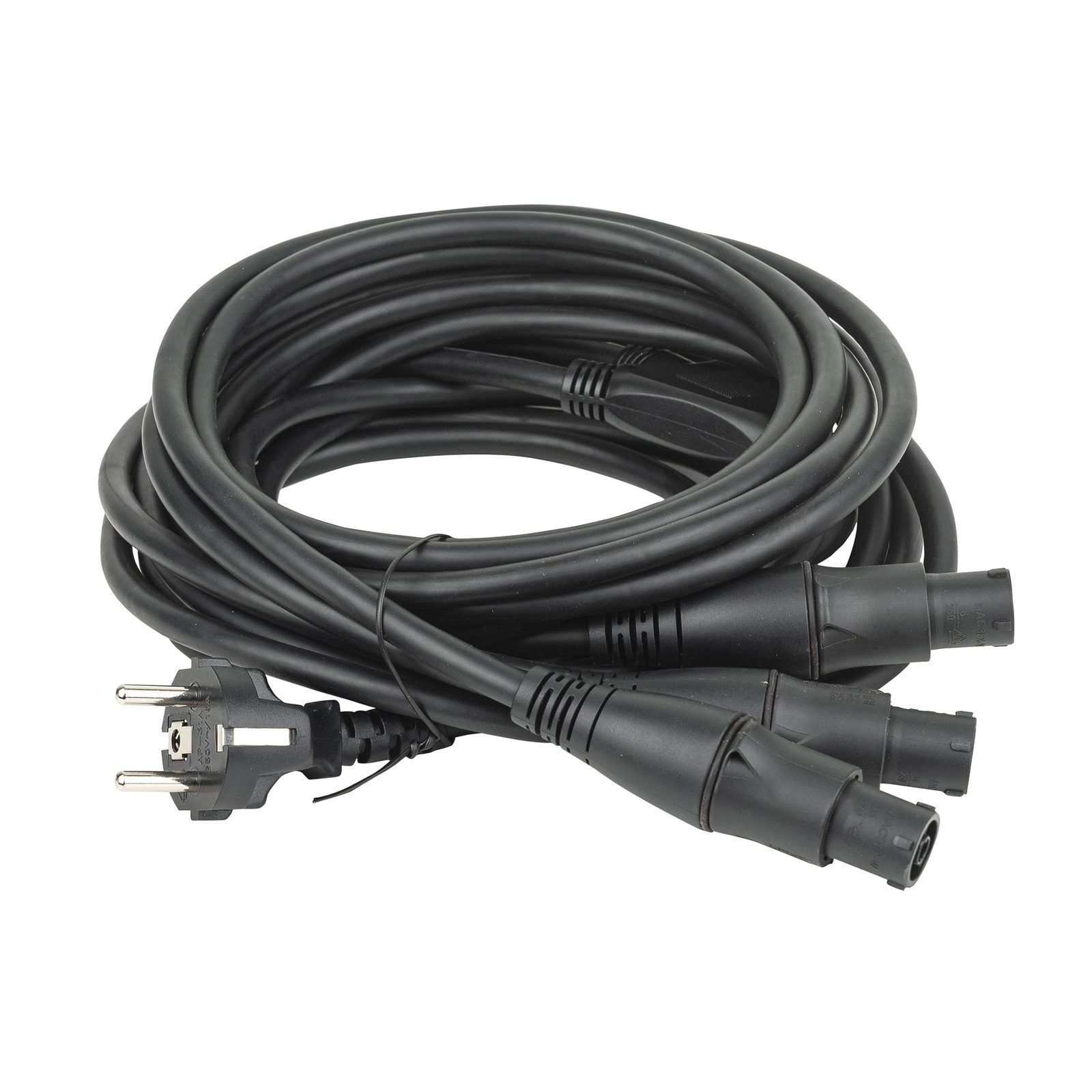 Schuko to powerCON TRUE1 TOP splitter 3-way 16A - DAP 90454