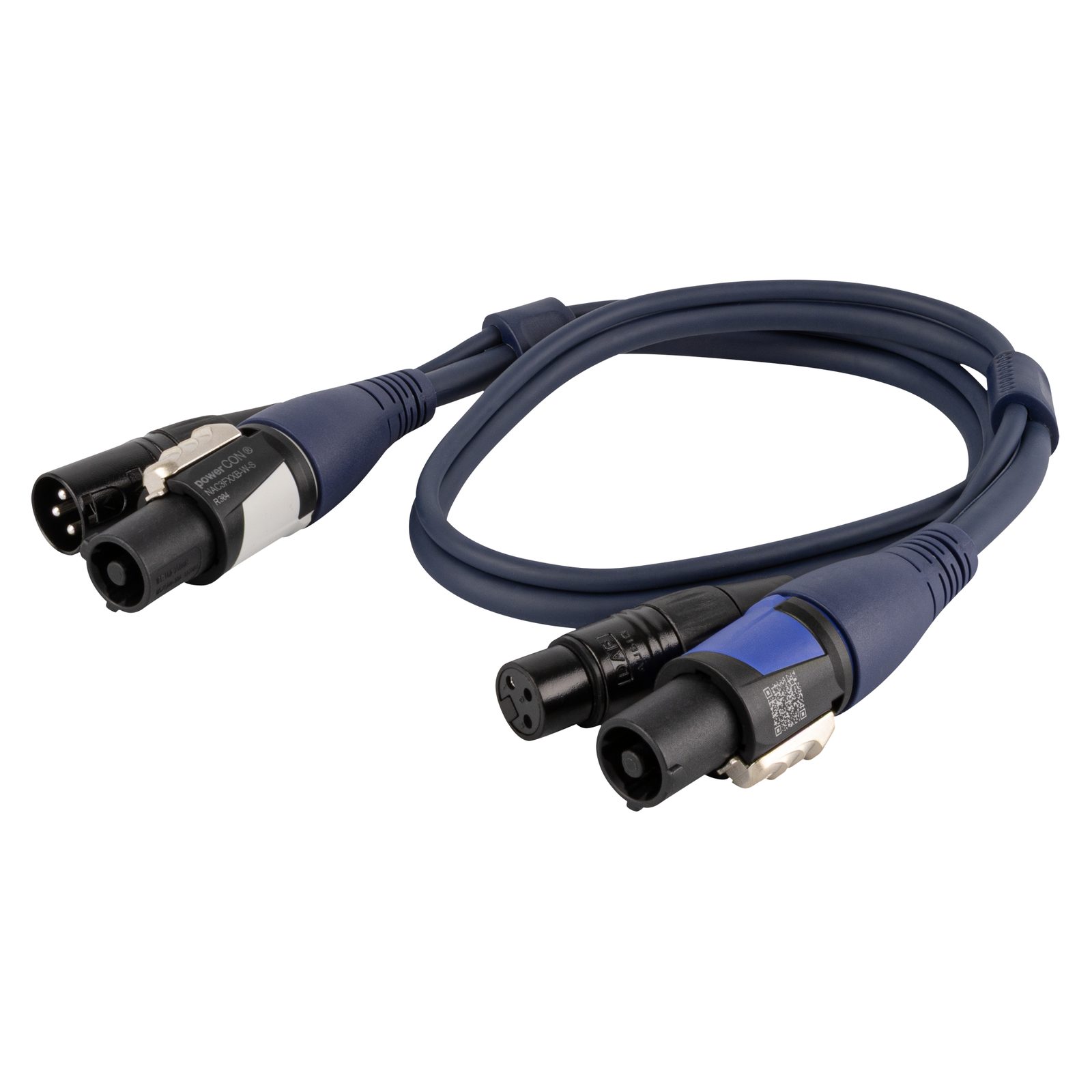 Cavo prolunga DMX + Power powerCON/XLR maschio a femmina 0.75m - DAP 90480