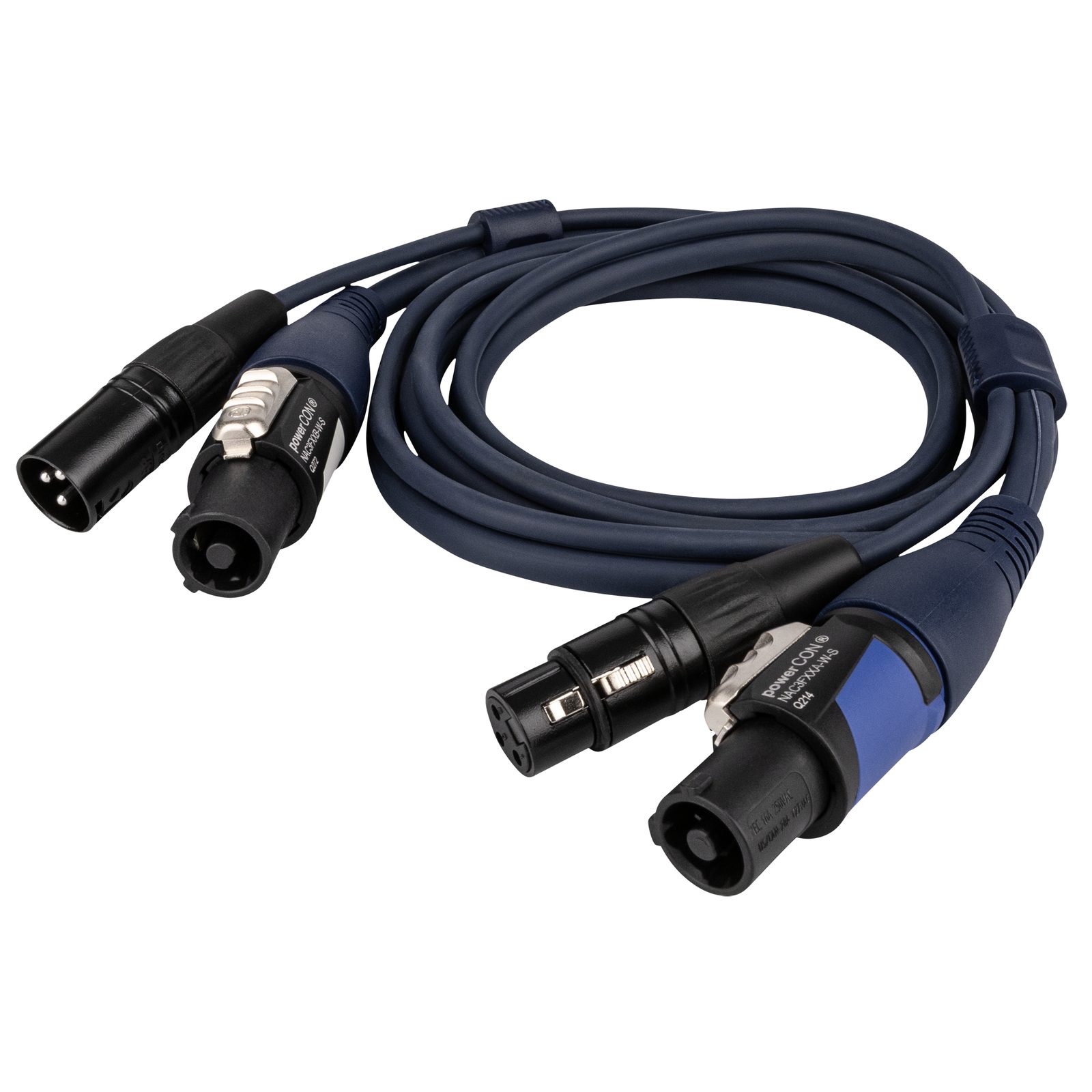 Cavo prolunga DMX + Power powerCON/XLR maschio a femmina 3m - DAP 90482
