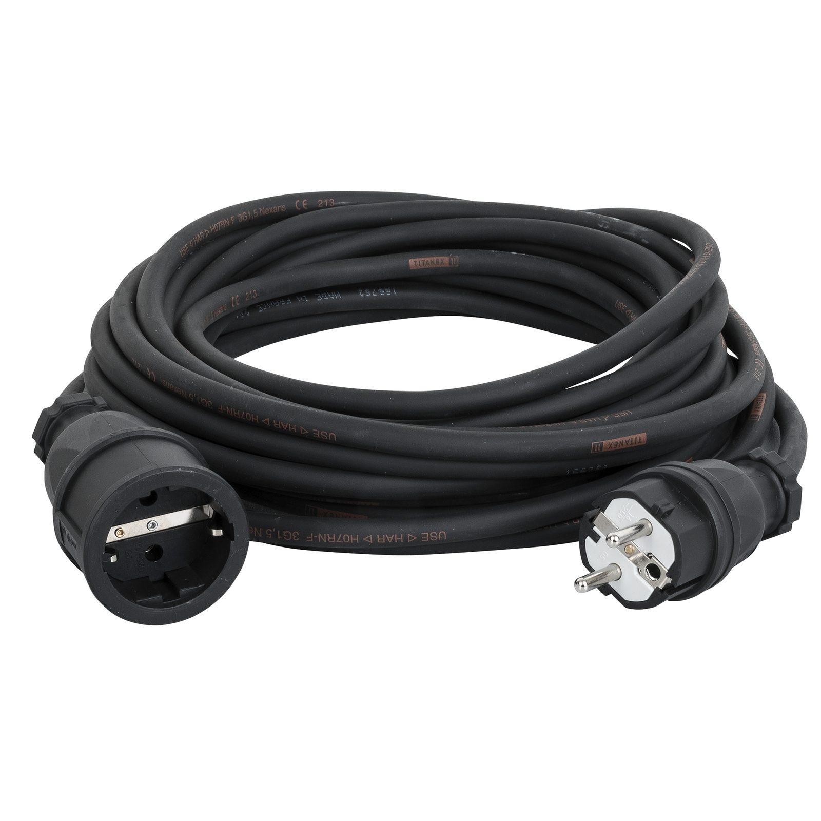 Cavo esterno Schuko/Schuko Titanex con PCE 3x1,5 mm² 15m - DAP 90557