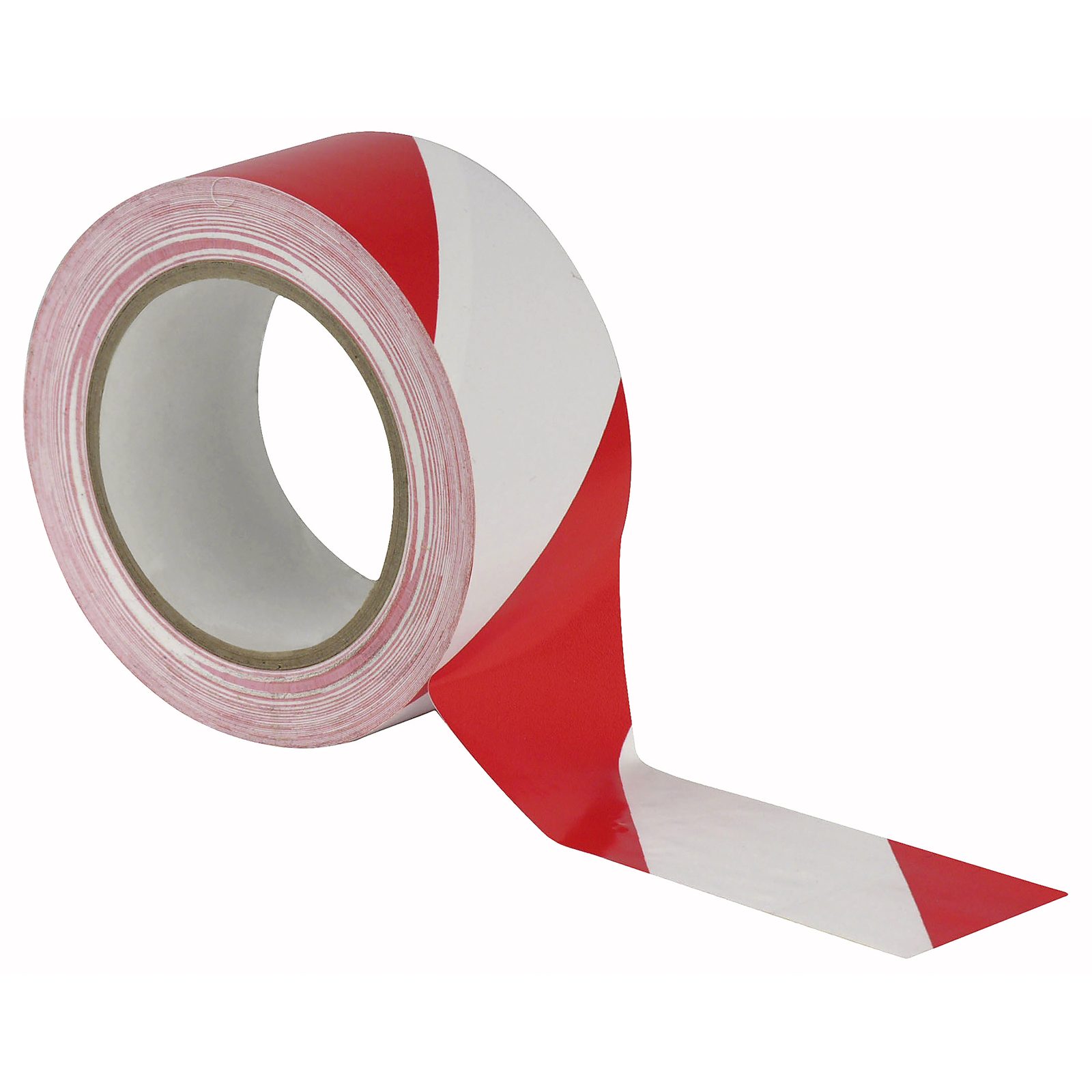 Nastro segnaletico pavimento rosso/bianco 50 mm x 33 m - SHOWGEAR 90624