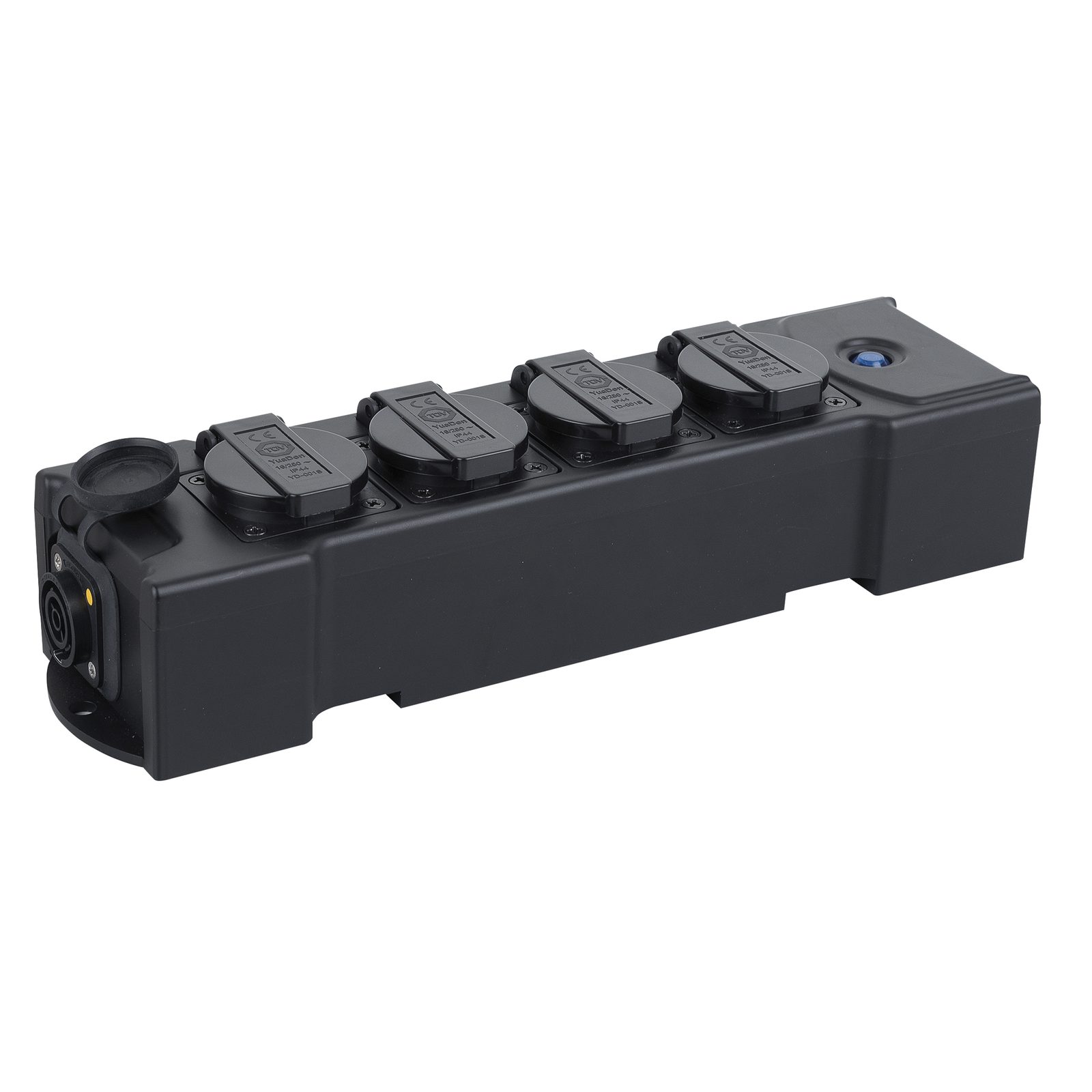 PowerBOX 4 True1 - Ingresso/Uscita PowerCon True1, 4xSchuko - Showgear 90666