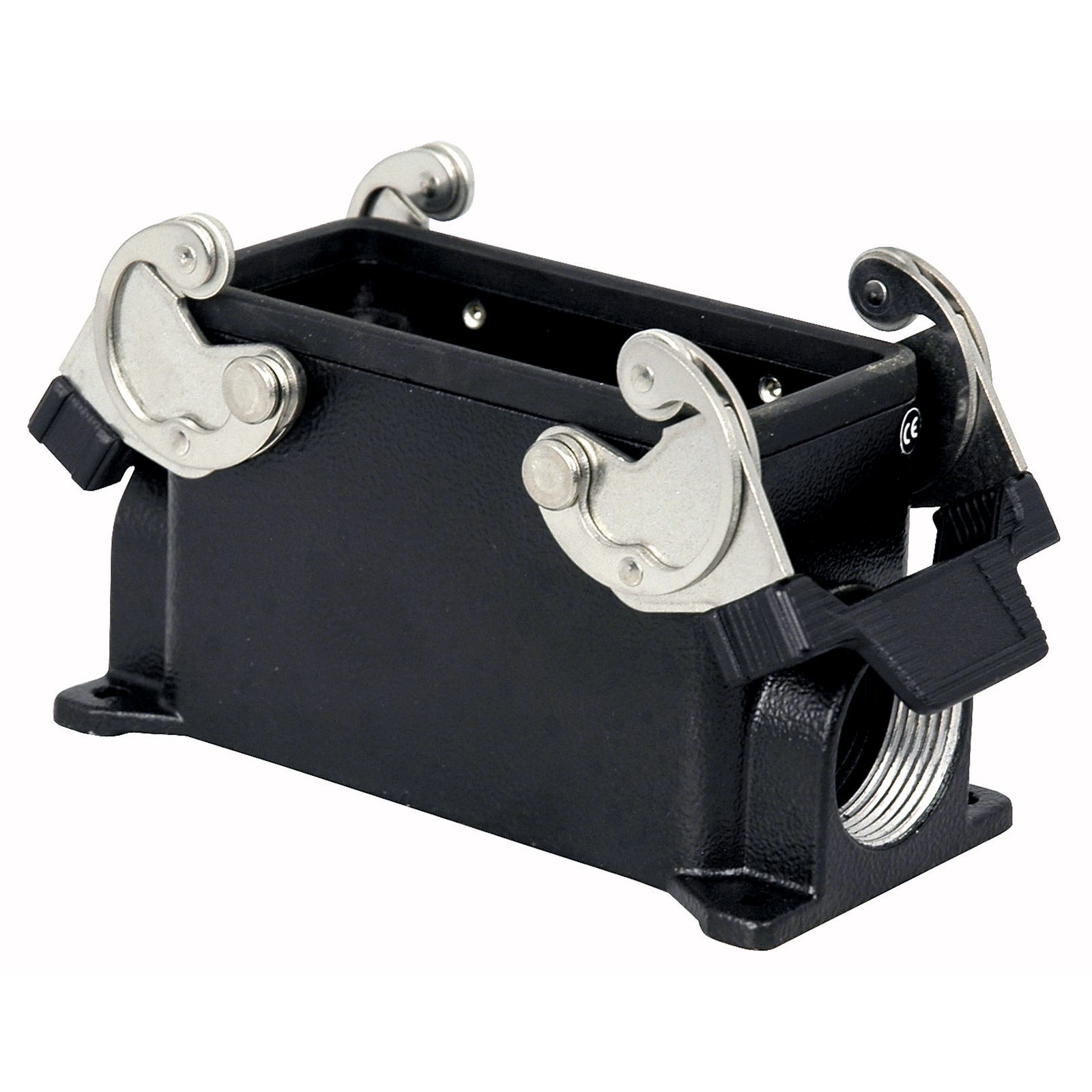 Alloggiamento montaggio superficiale 16 pin PG21 nero metallo con clip - ILME 90714B