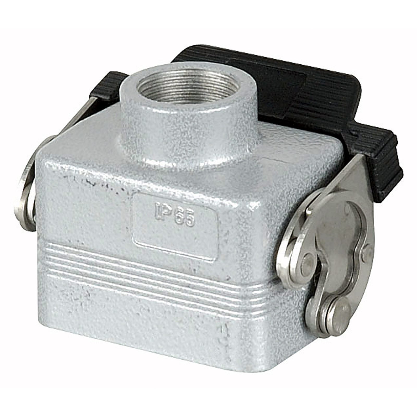 Cappuccio connettori 6 pin metallico grigio IP66/IP69K ingresso superiore PG16 leva singola - ILME 90732