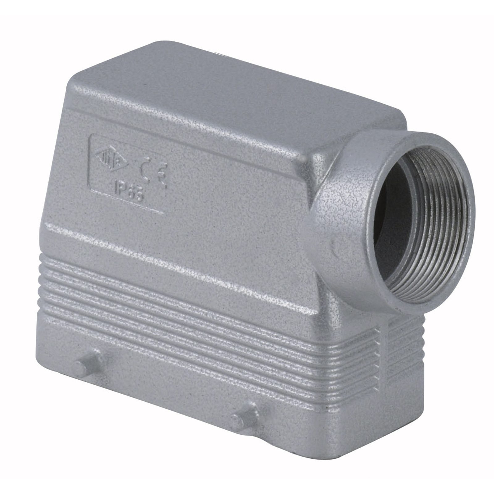 Cappuccio per connettori metallico grigio IP66 ingresso laterale PG29 16/72 pin - ILME 90744