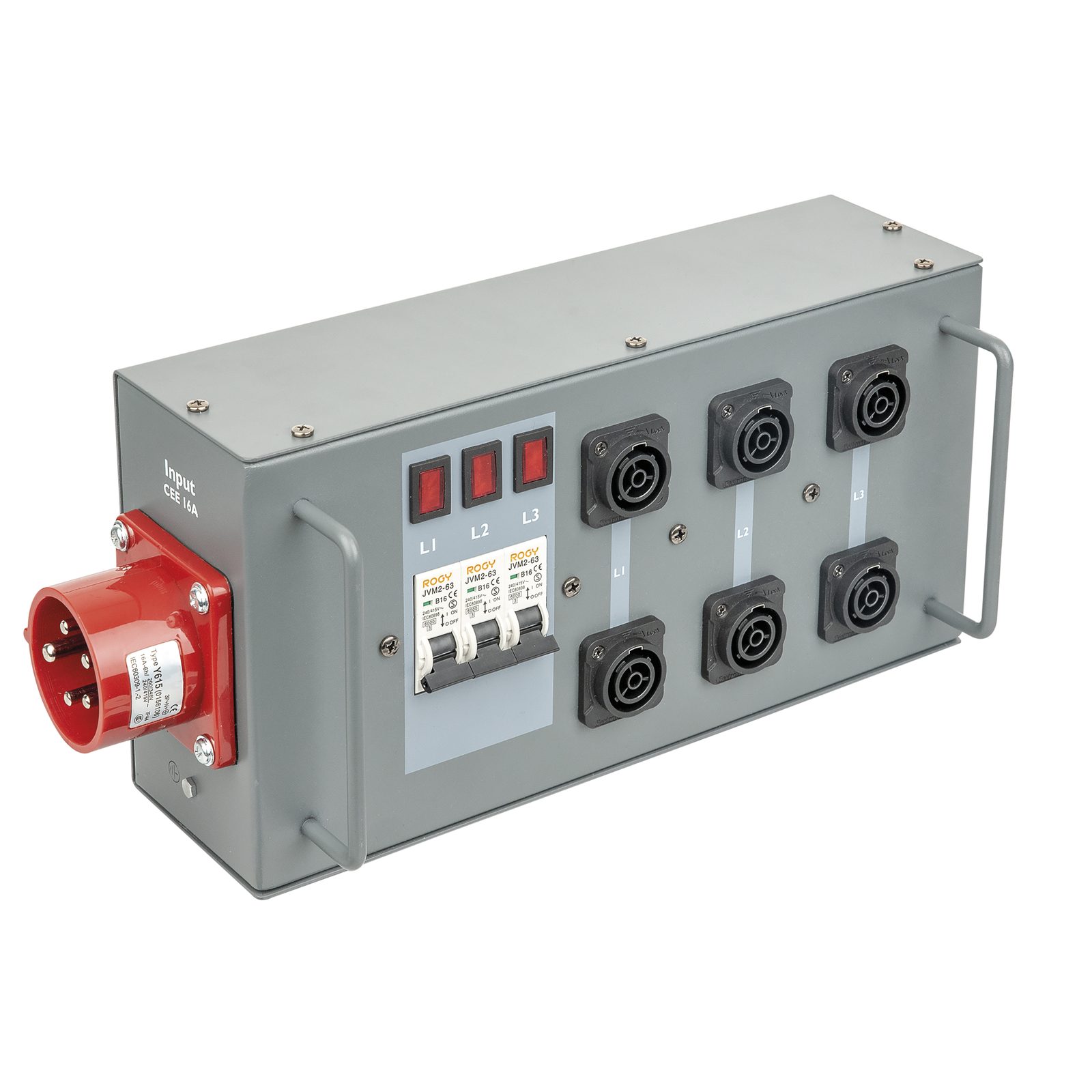 Power Split 16 True CEE 16A 6x Power Pro True - Showgear 91135