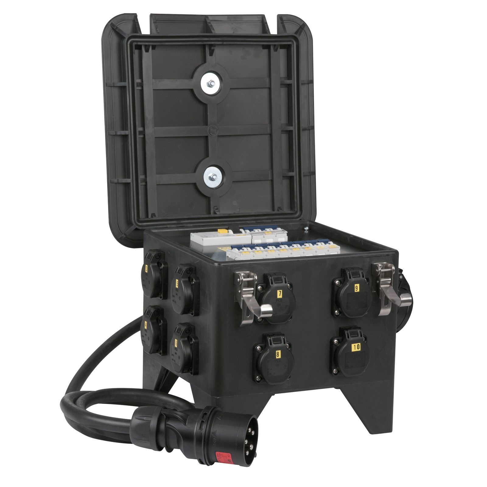 MPD-832CEE Power Splitter CEE 32A 8x Schuko - 2x CEE 16A 5P - PCE 91202