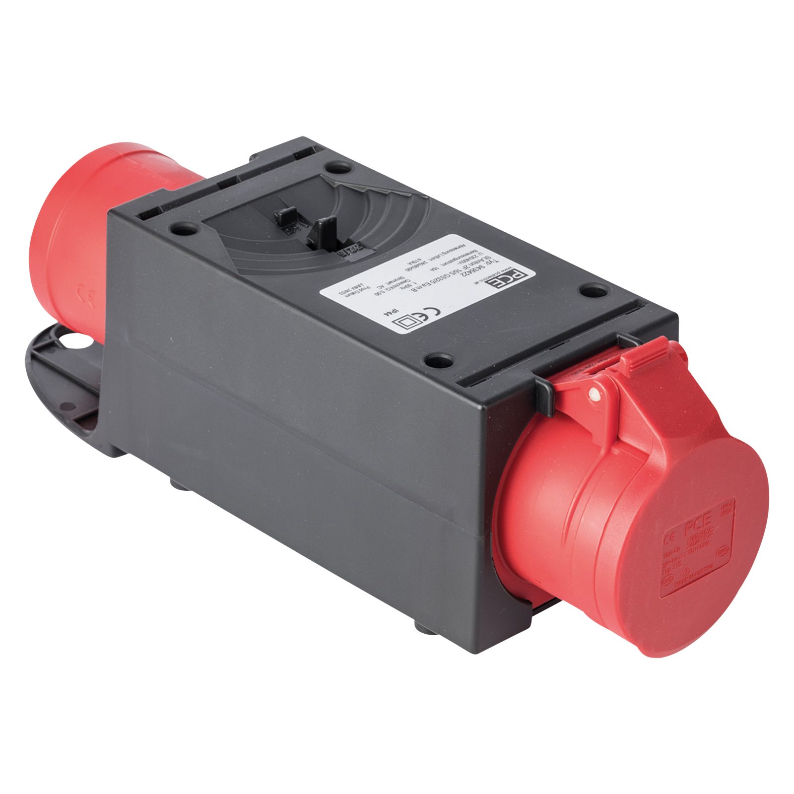Mobile Distribution Box ST.ANTON 2F 16/5 GS32/5 CEE 32A in / 16A out IP44 - PCE 91203