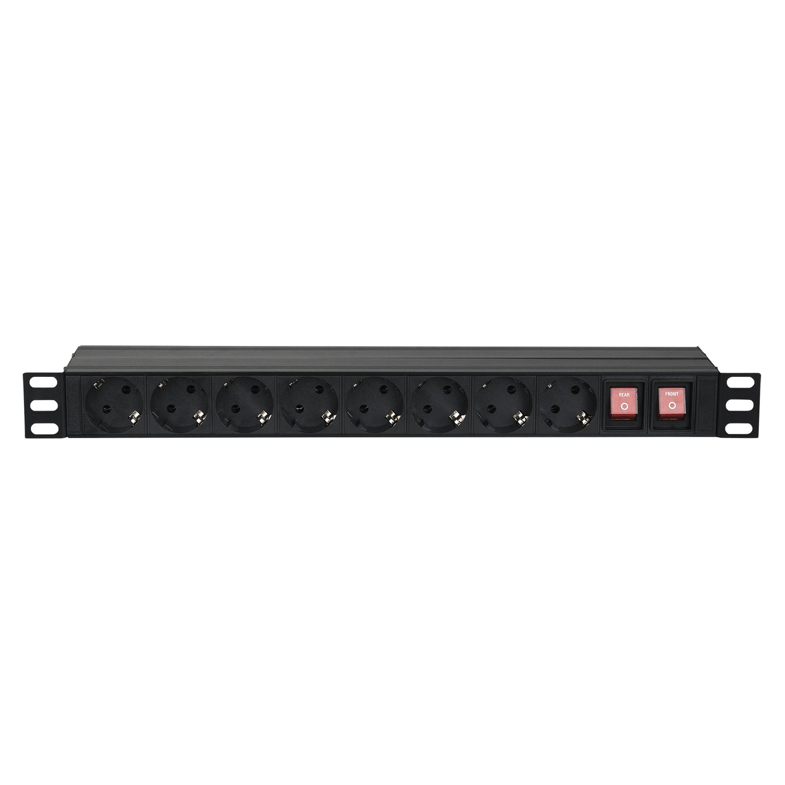 19" 1U Power Strip Schuko Ingresso/Uscita 16A - Showgear 91231
