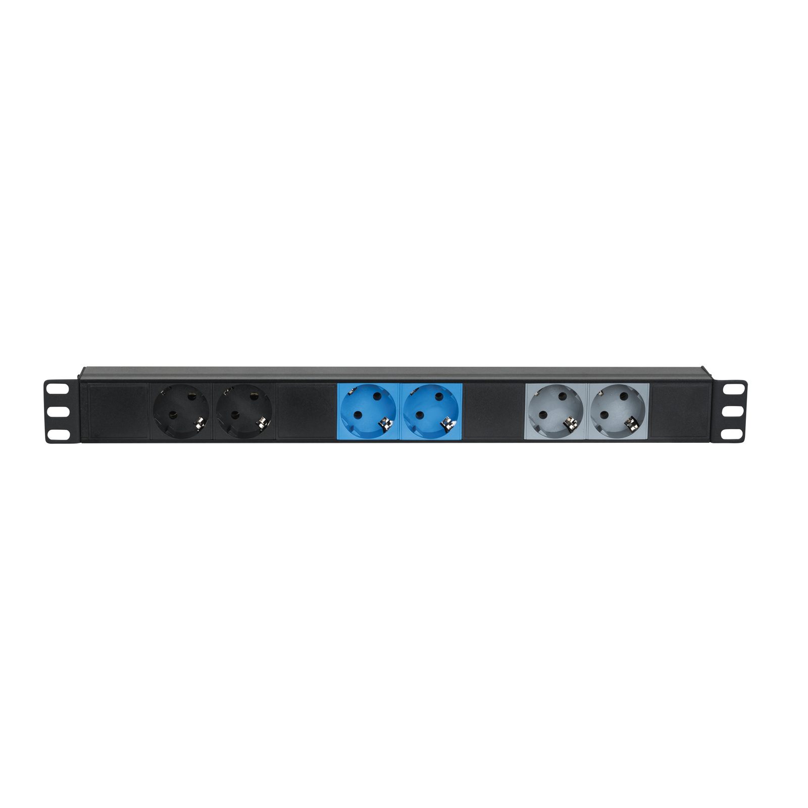 19" 1U Splitter 3-fase CEE16A a Schuko - Showgear 91232