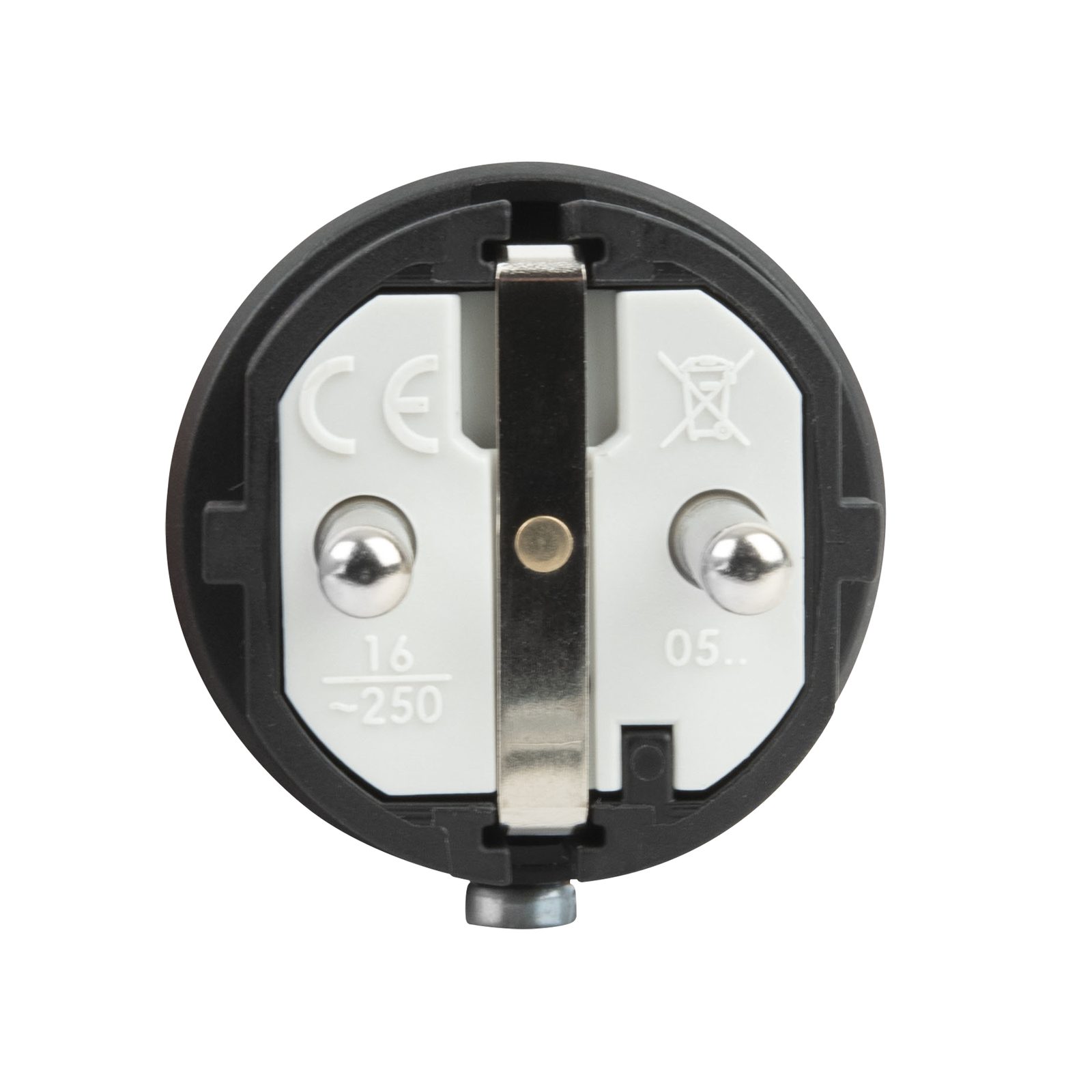 Rubber Schuko Connector Male 16A IP44 3P - PCE 91300