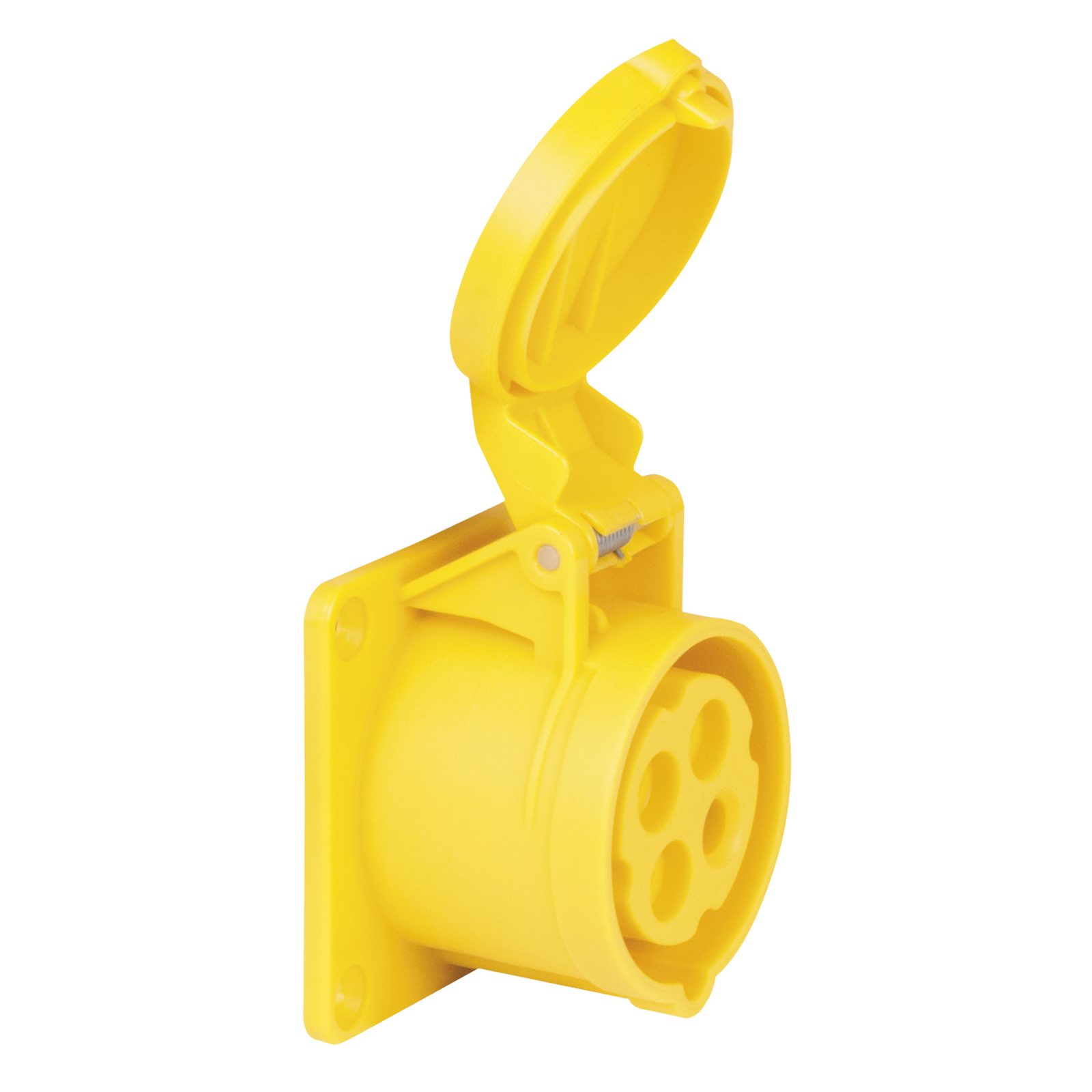 CEE 16A/110V 4P Female Socket Yellow - PCE 91314