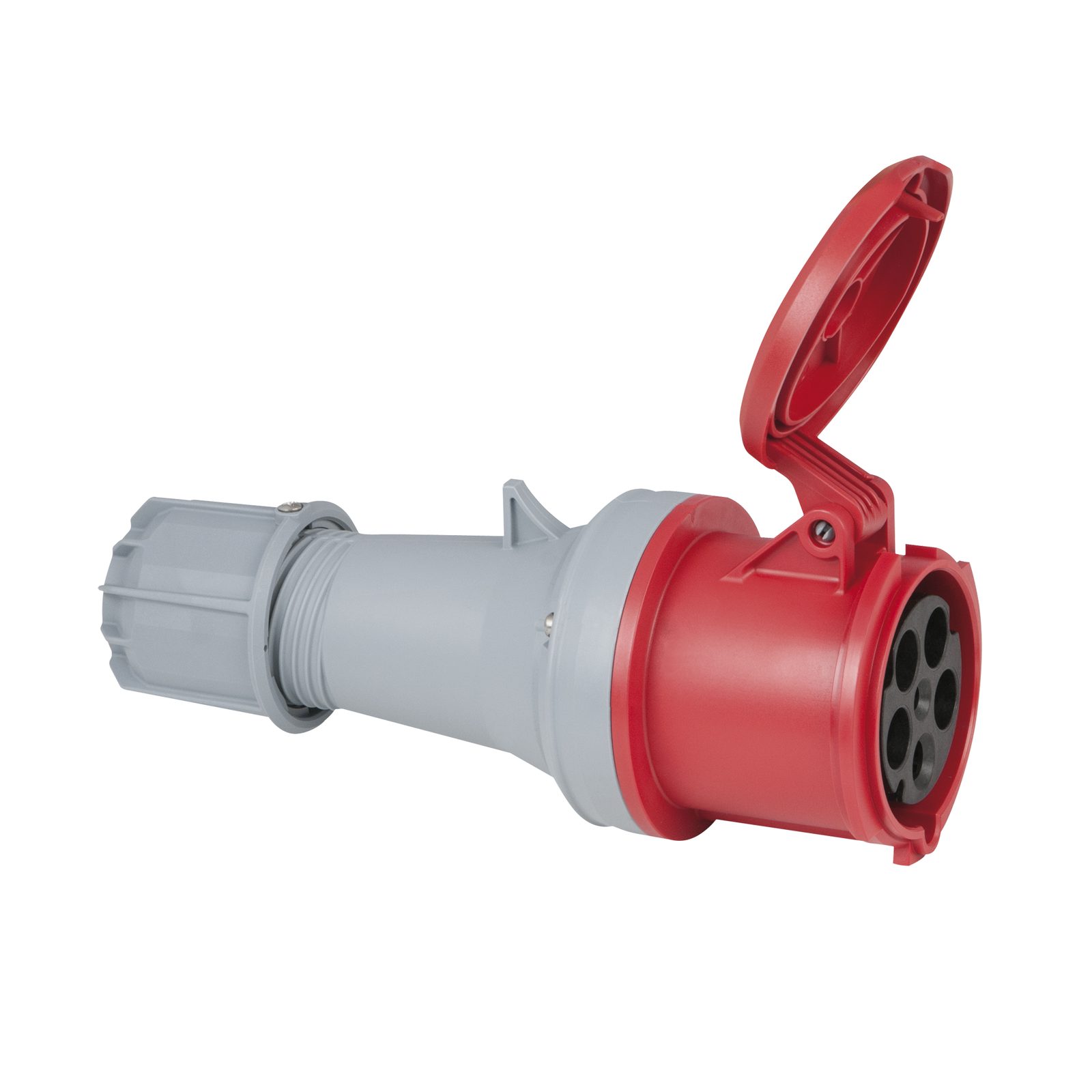 Spina CEE 63A 400V 5P femmina rossa IP44 morsetti a vite - PCE 913331