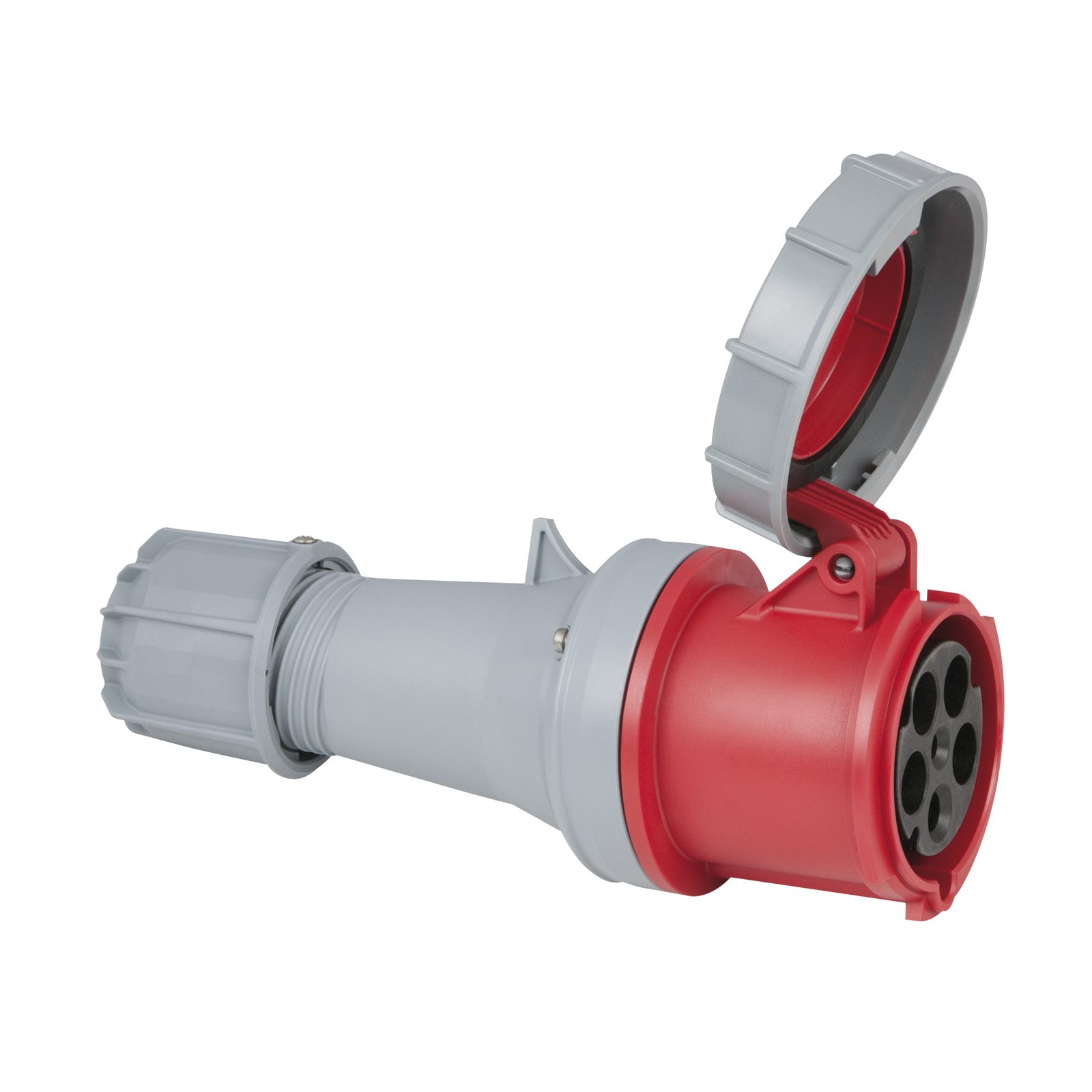 Spina CEE 63A 400V 5P femmina rossa IP67 morsetti a vite - PCE 913332
