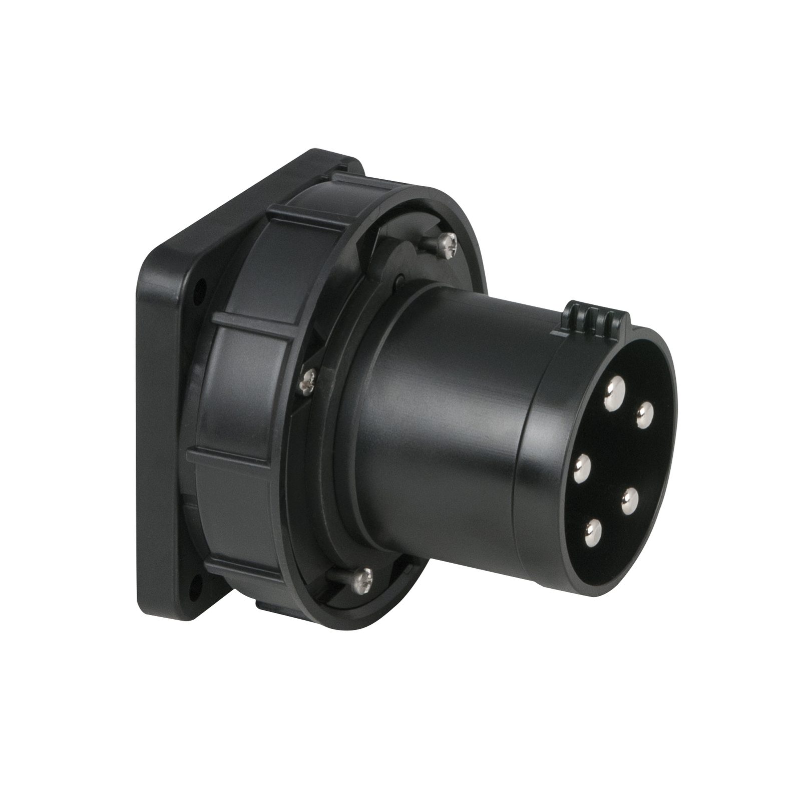 Presa CEE 63A/400V 5P Maschio Nero - PCE 913334