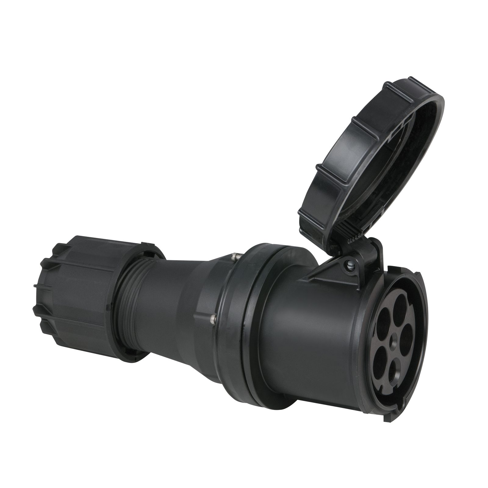 Spina CEE 125A/400V 5P Femmina Nero - PCE 91334