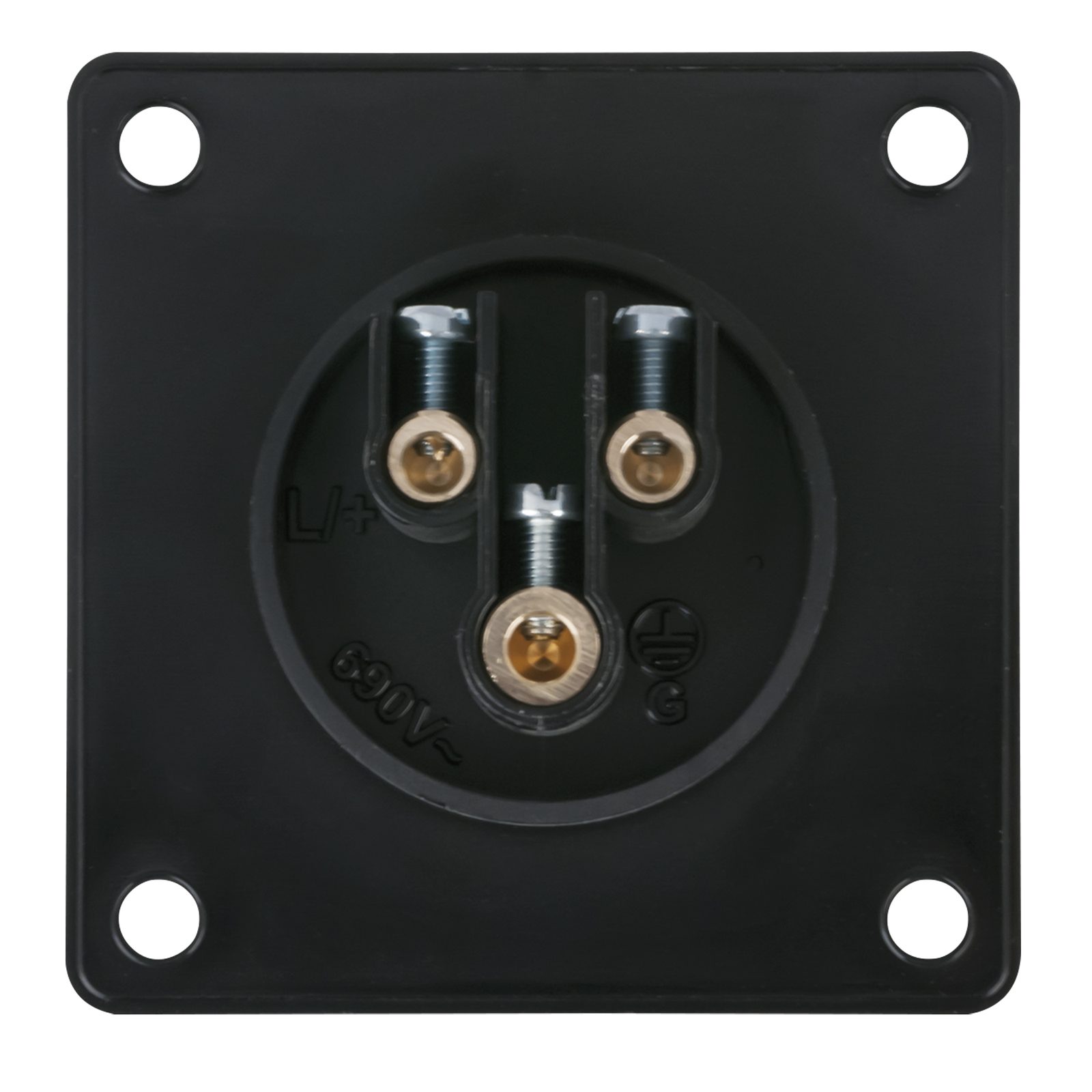 Presa CEE 16A/240V 3P Maschio Nero - PCE 91340