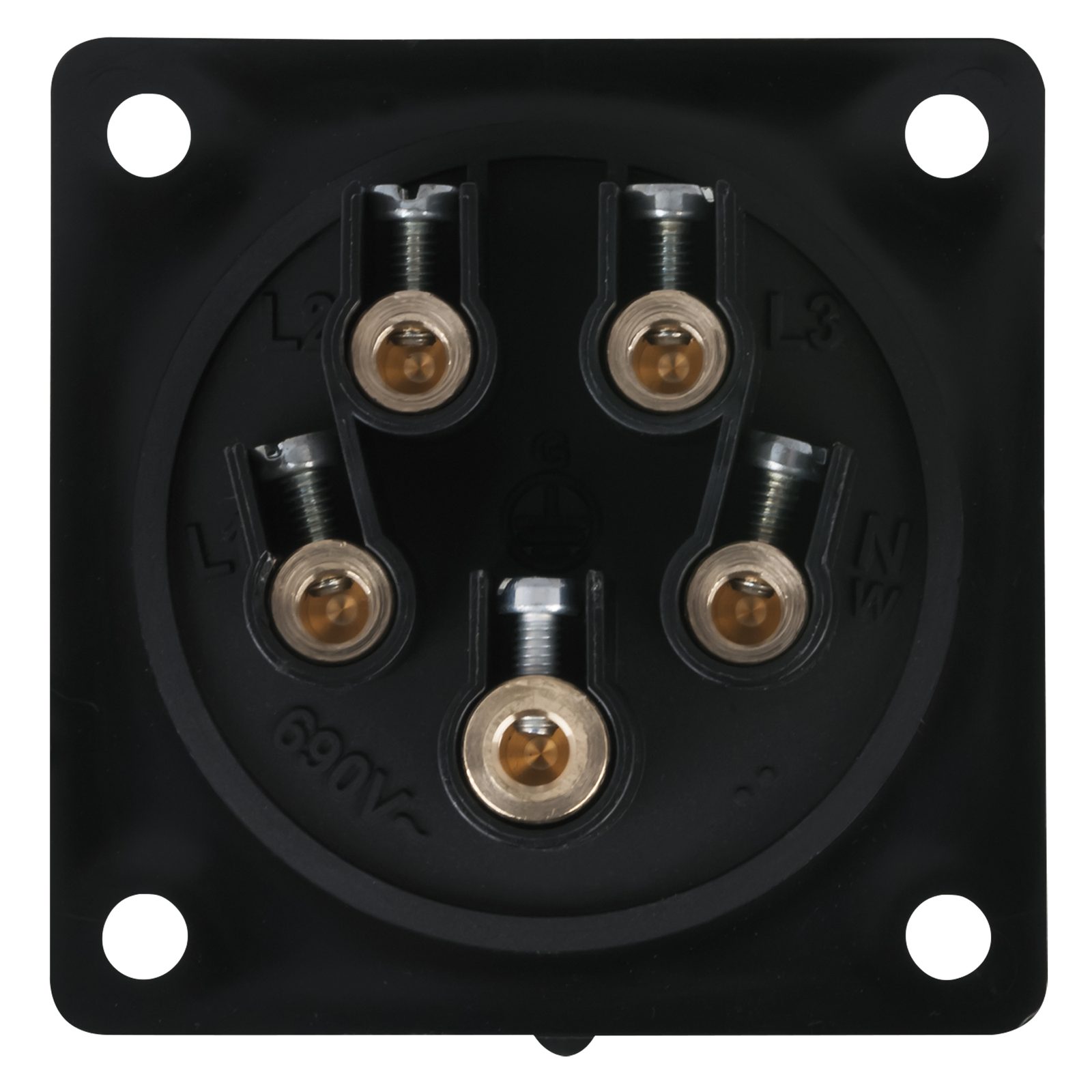 CEE 32A/400V 5P Spina Maschio Nero - PCE 91342