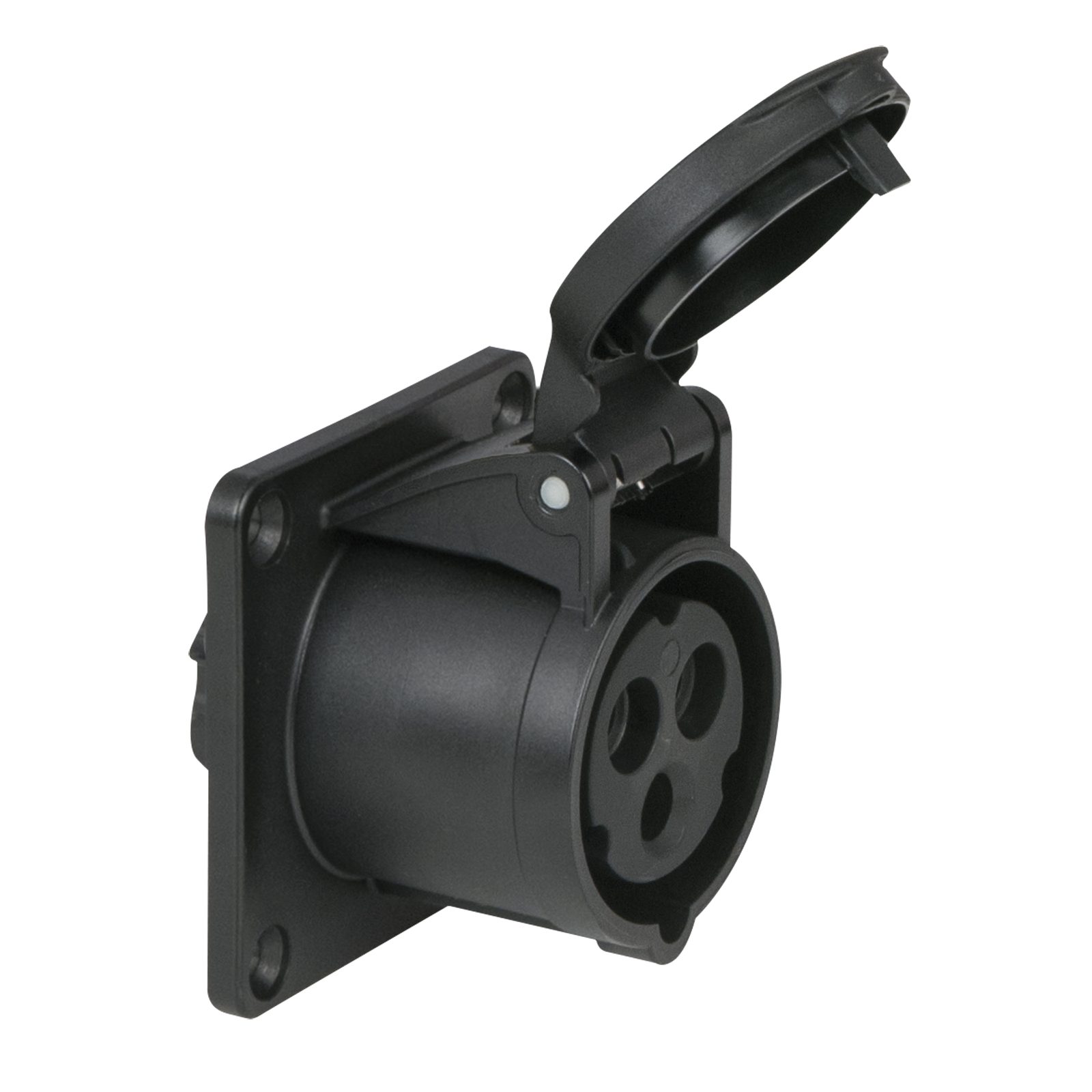 CEE 16A/240V 3P Presa Femmina Nero - PCE 91350