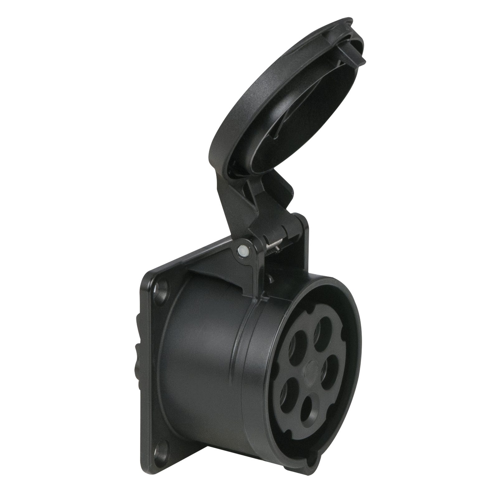 CEE 16A/400V 5P Presa Femmina Nero - PCE 91351