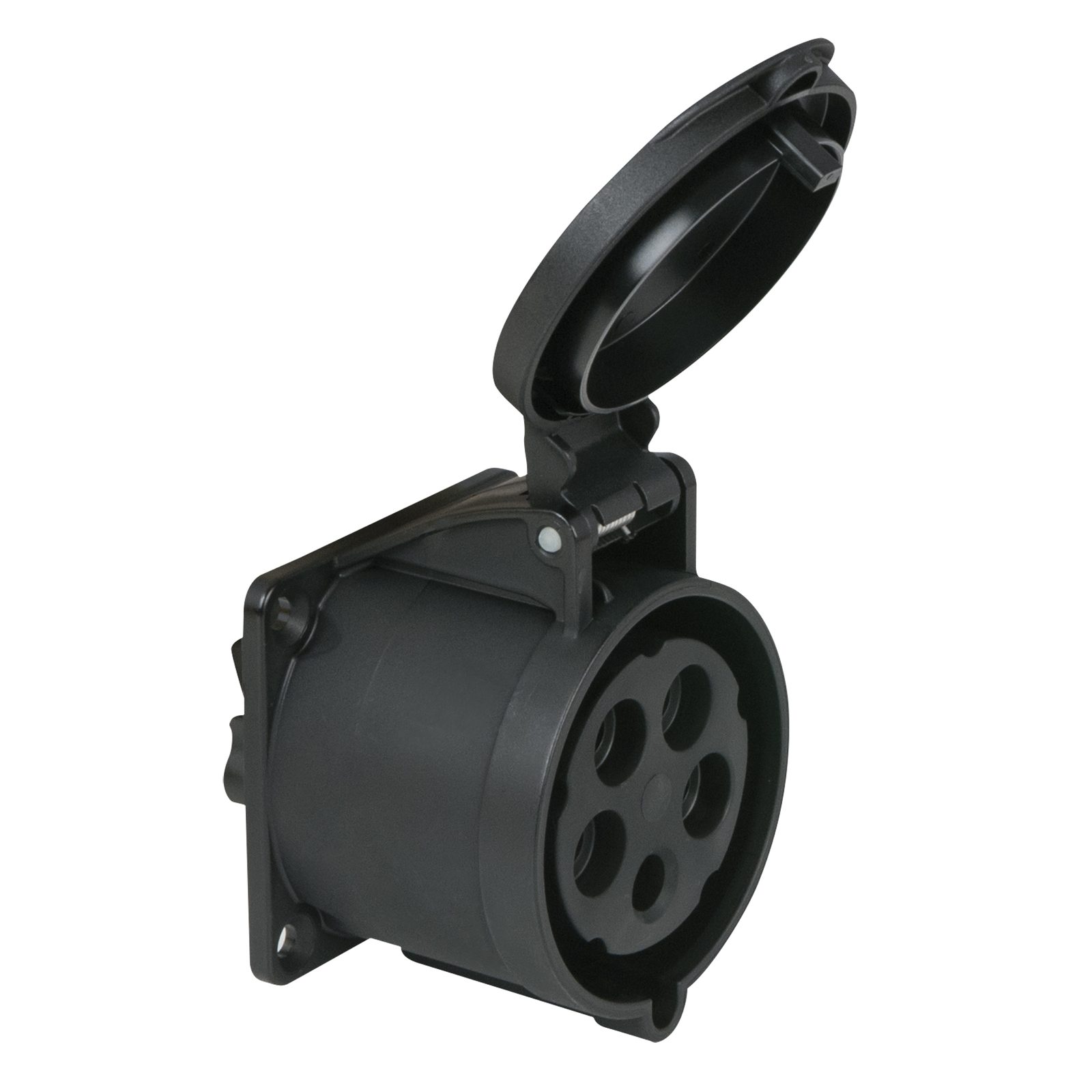 CEE 32A/400V 5P Presa Femmina Nero - PCE 91352