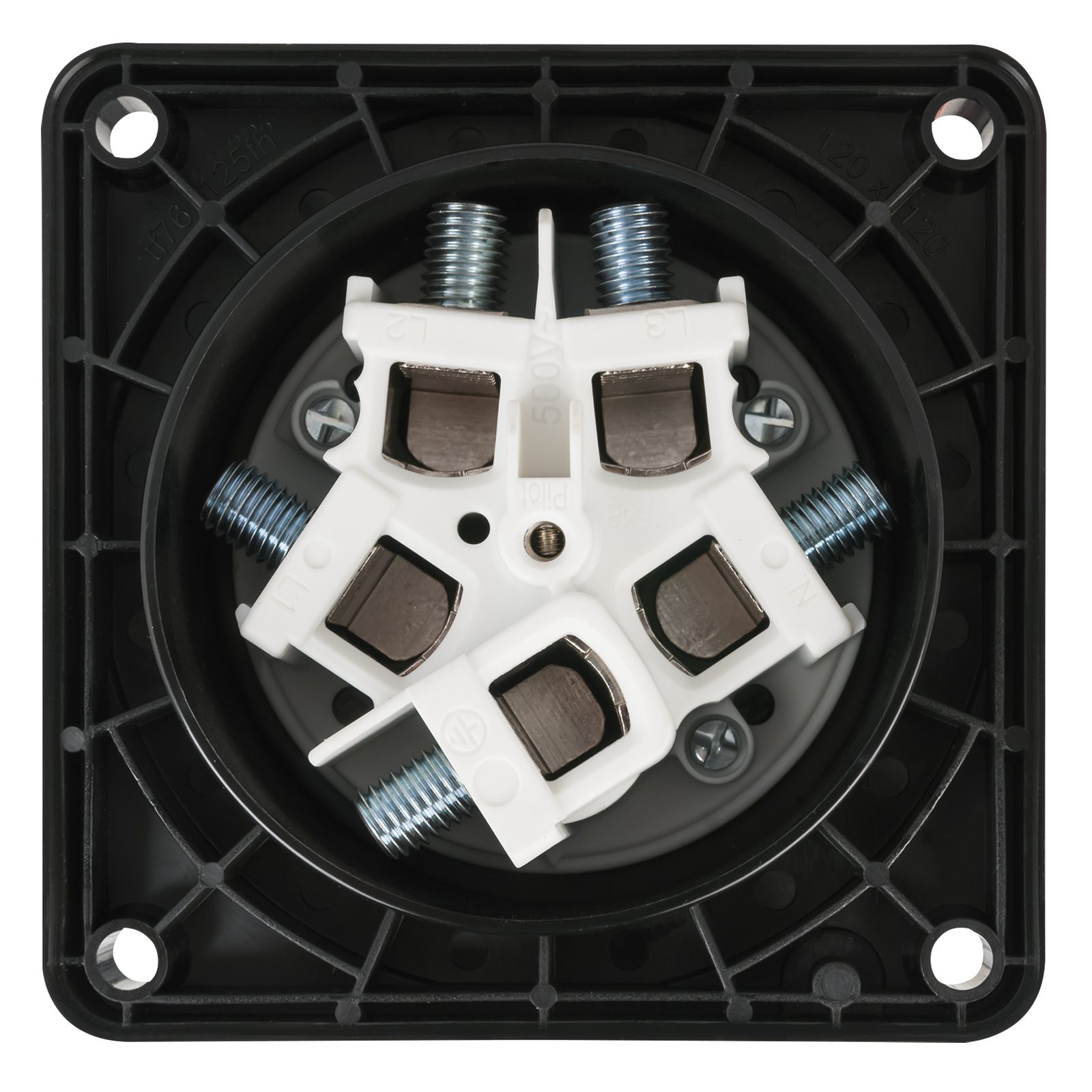 Spina CEE 125A 5P Maschio IP67 Nero - PCE 913543