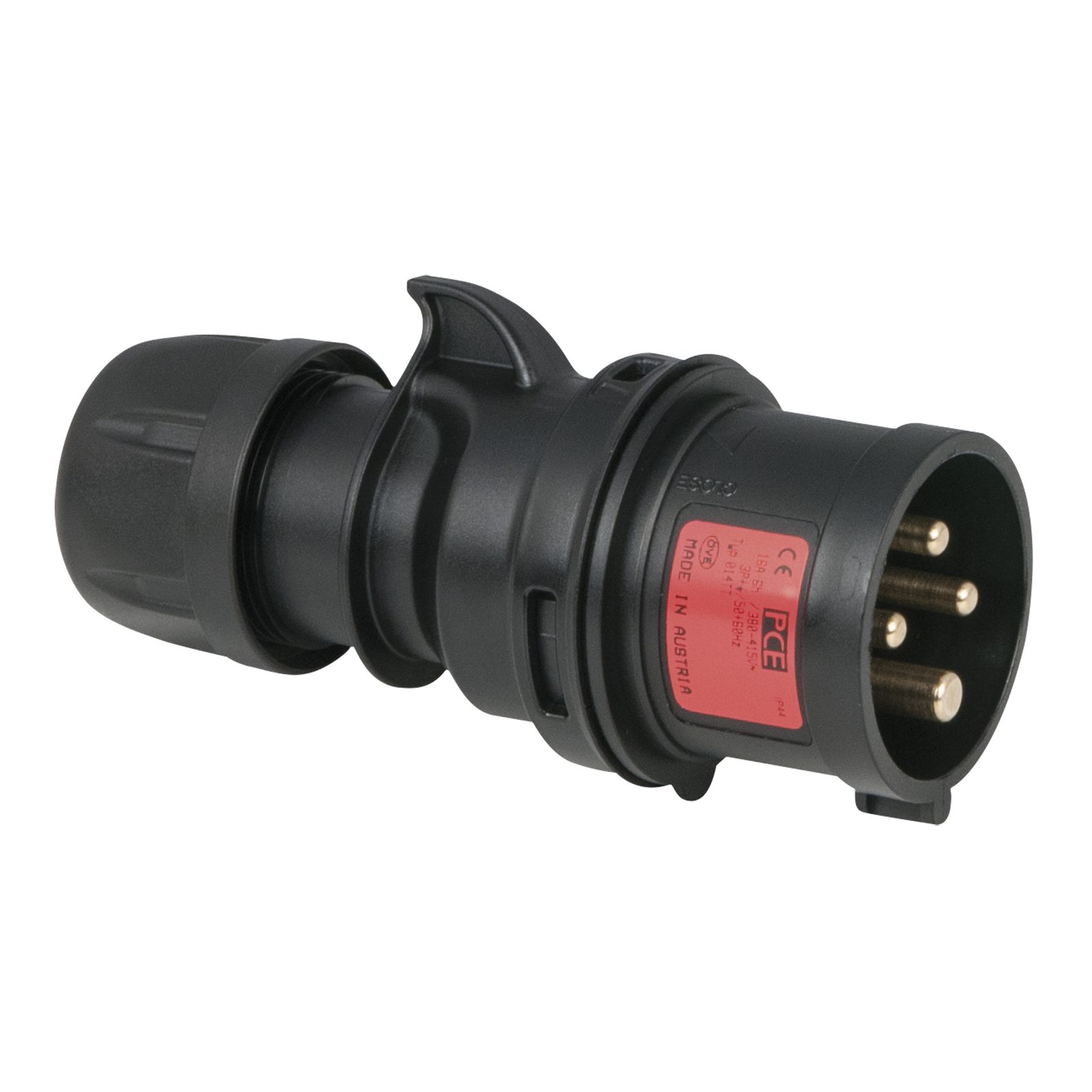 CEE 16A/400V 4P Spina Maschio Nera - PCE 91363